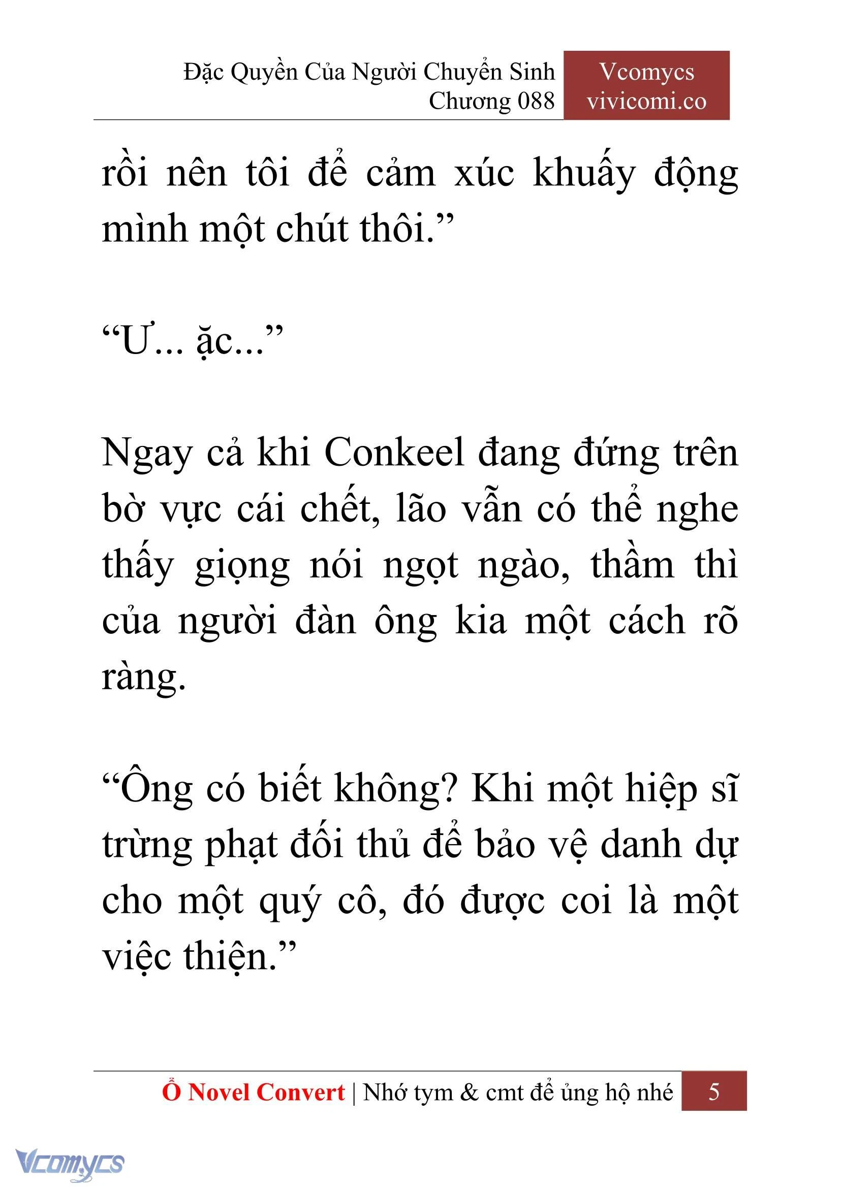 [Novel] Đặc Quyền Của Người Chuyển Sinh Chapter  88 - 7