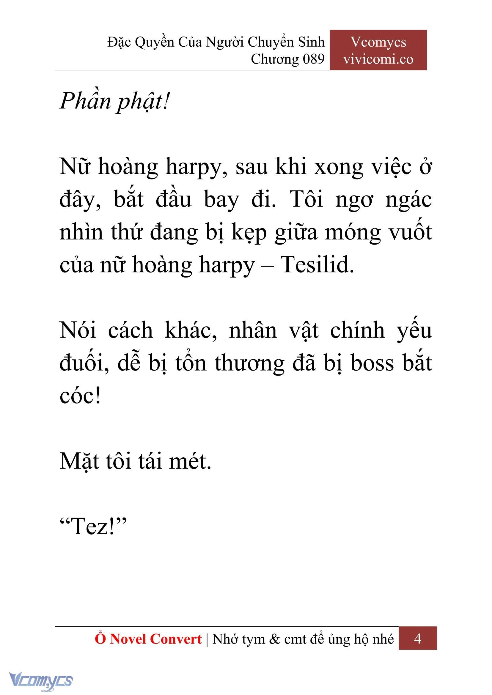 [Novel] Đặc Quyền Của Người Chuyển Sinh Chapter  89 - 6