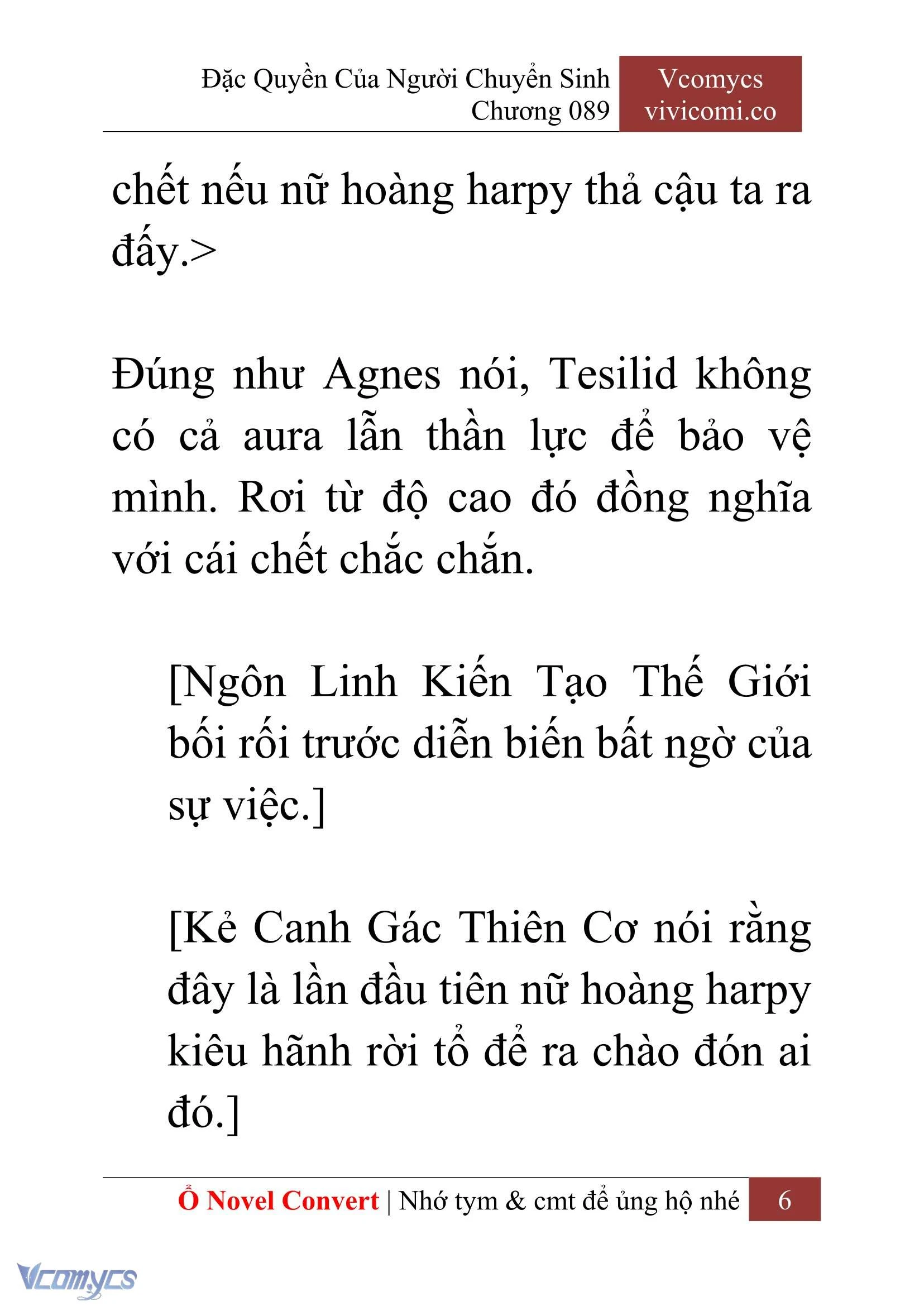 [Novel] Đặc Quyền Của Người Chuyển Sinh Chapter  89 - 8