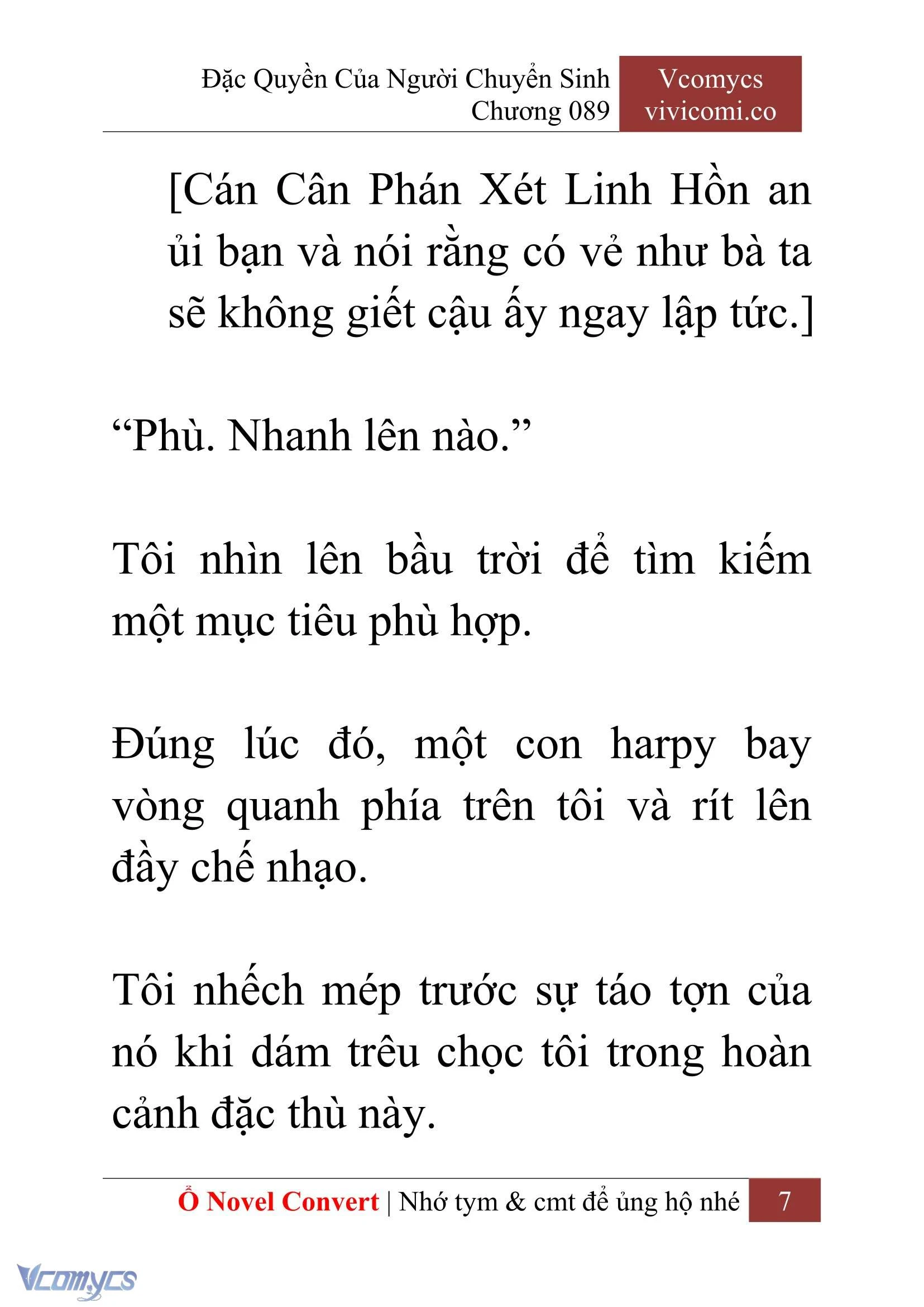 [Novel] Đặc Quyền Của Người Chuyển Sinh Chapter  89 - 9