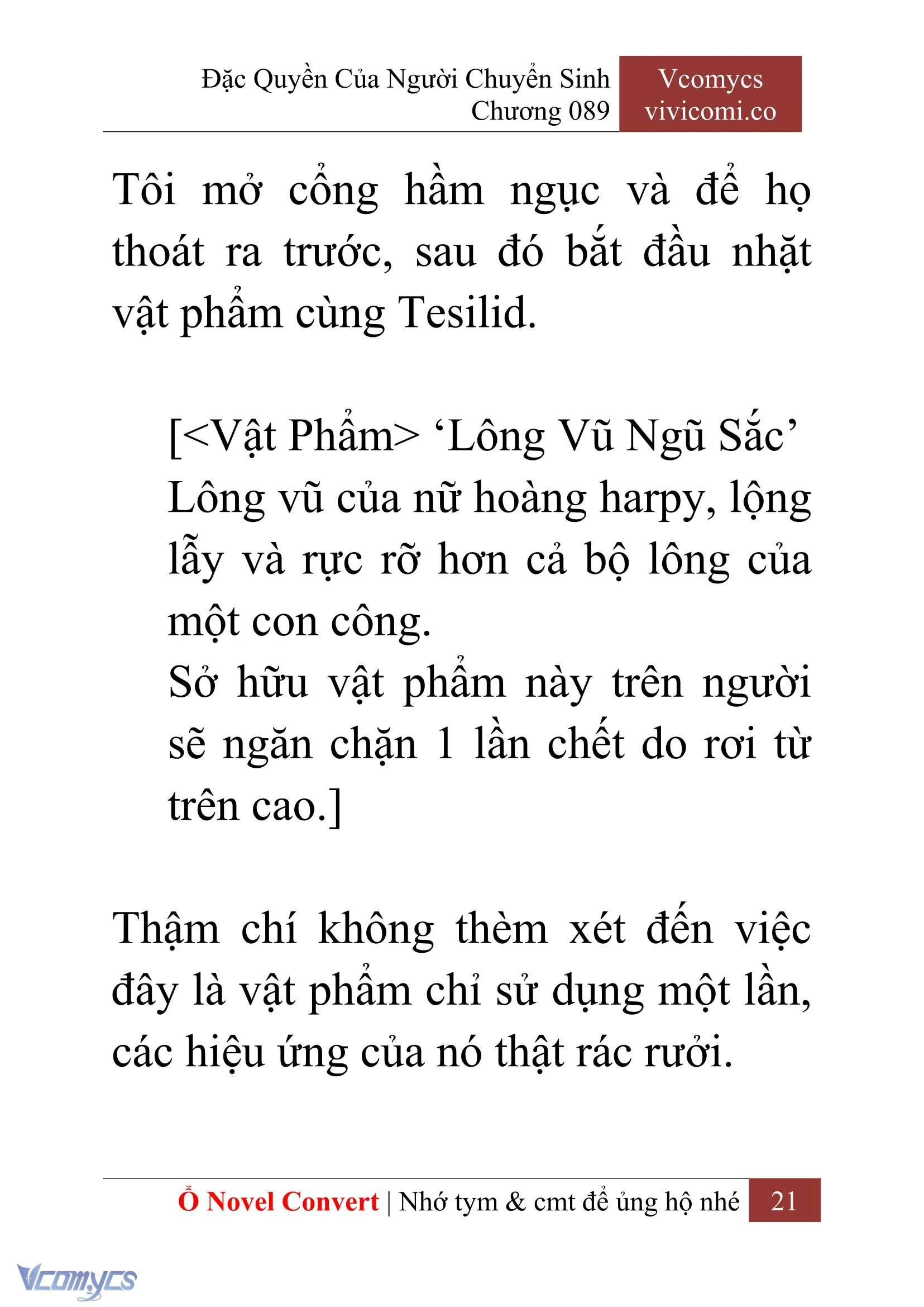 [Novel] Đặc Quyền Của Người Chuyển Sinh Chapter  89 - 23