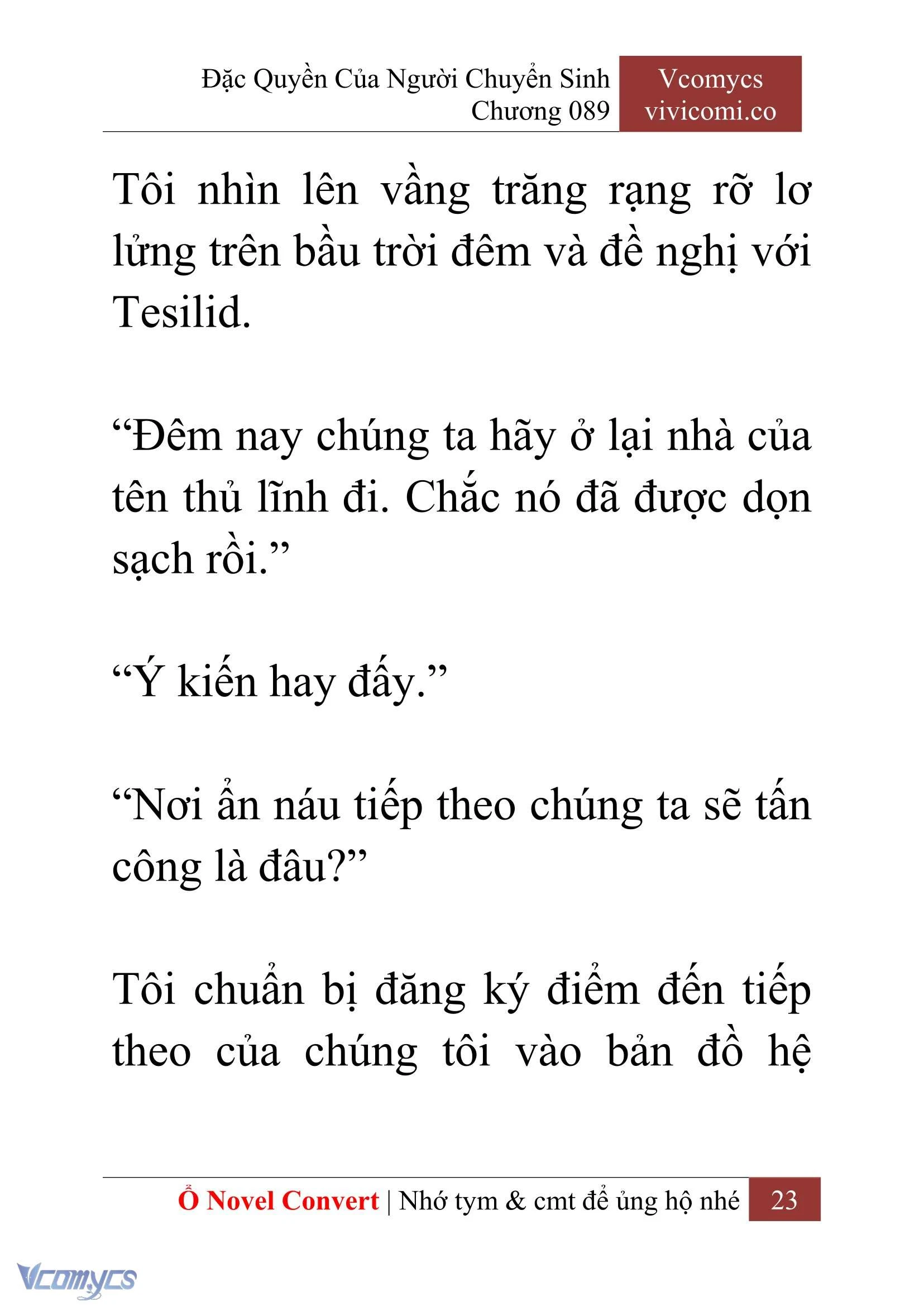 [Novel] Đặc Quyền Của Người Chuyển Sinh Chapter  89 - 25