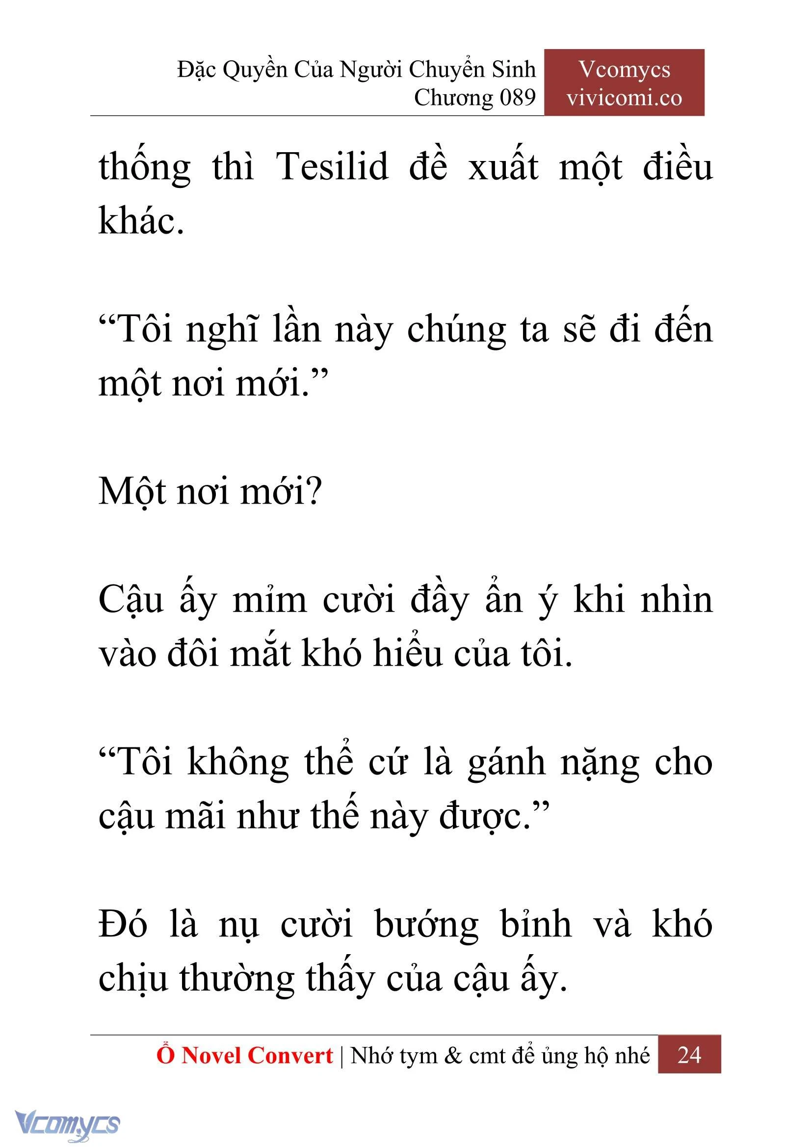 [Novel] Đặc Quyền Của Người Chuyển Sinh Chapter  89 - 26