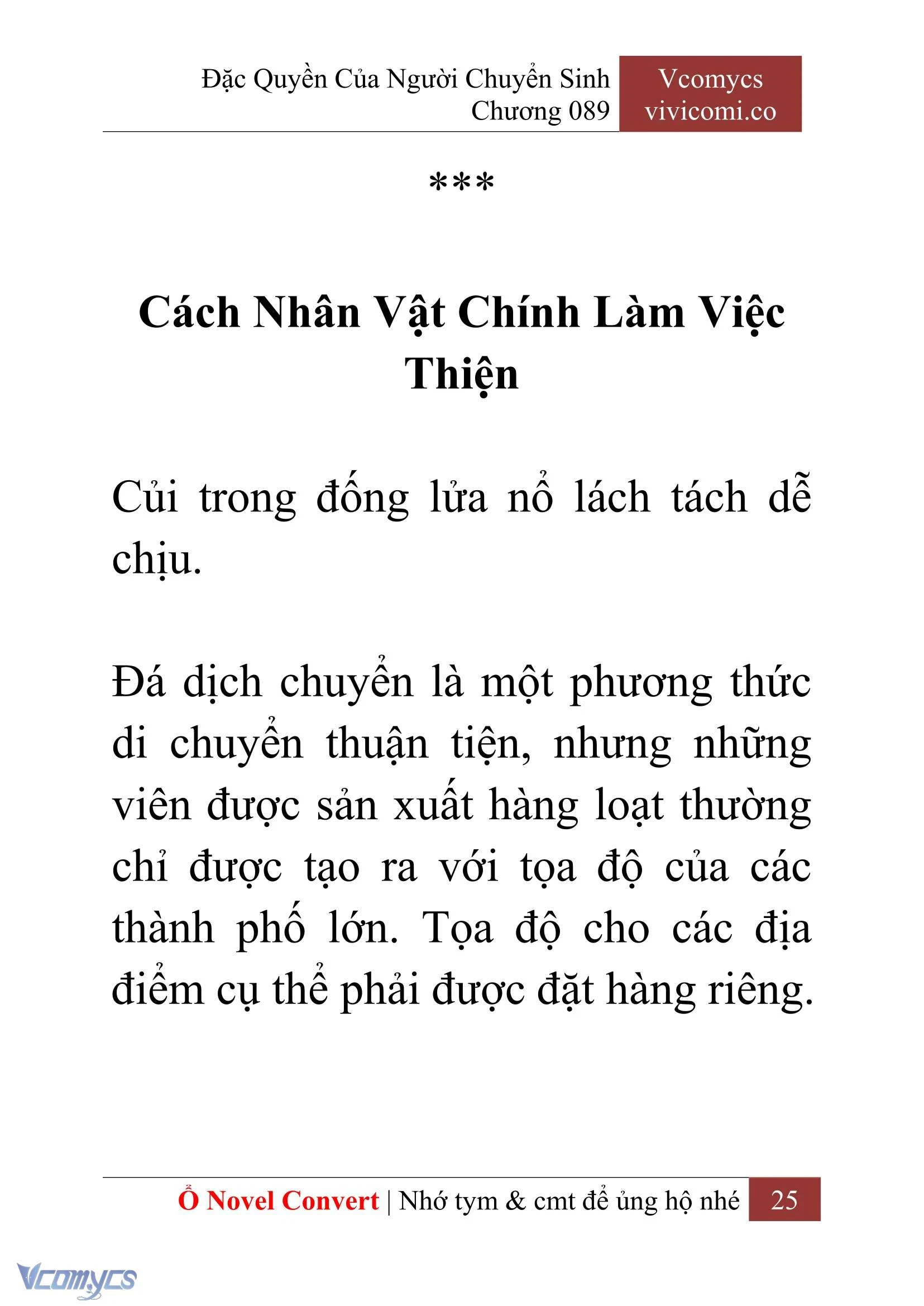 [Novel] Đặc Quyền Của Người Chuyển Sinh Chapter  89 - 27