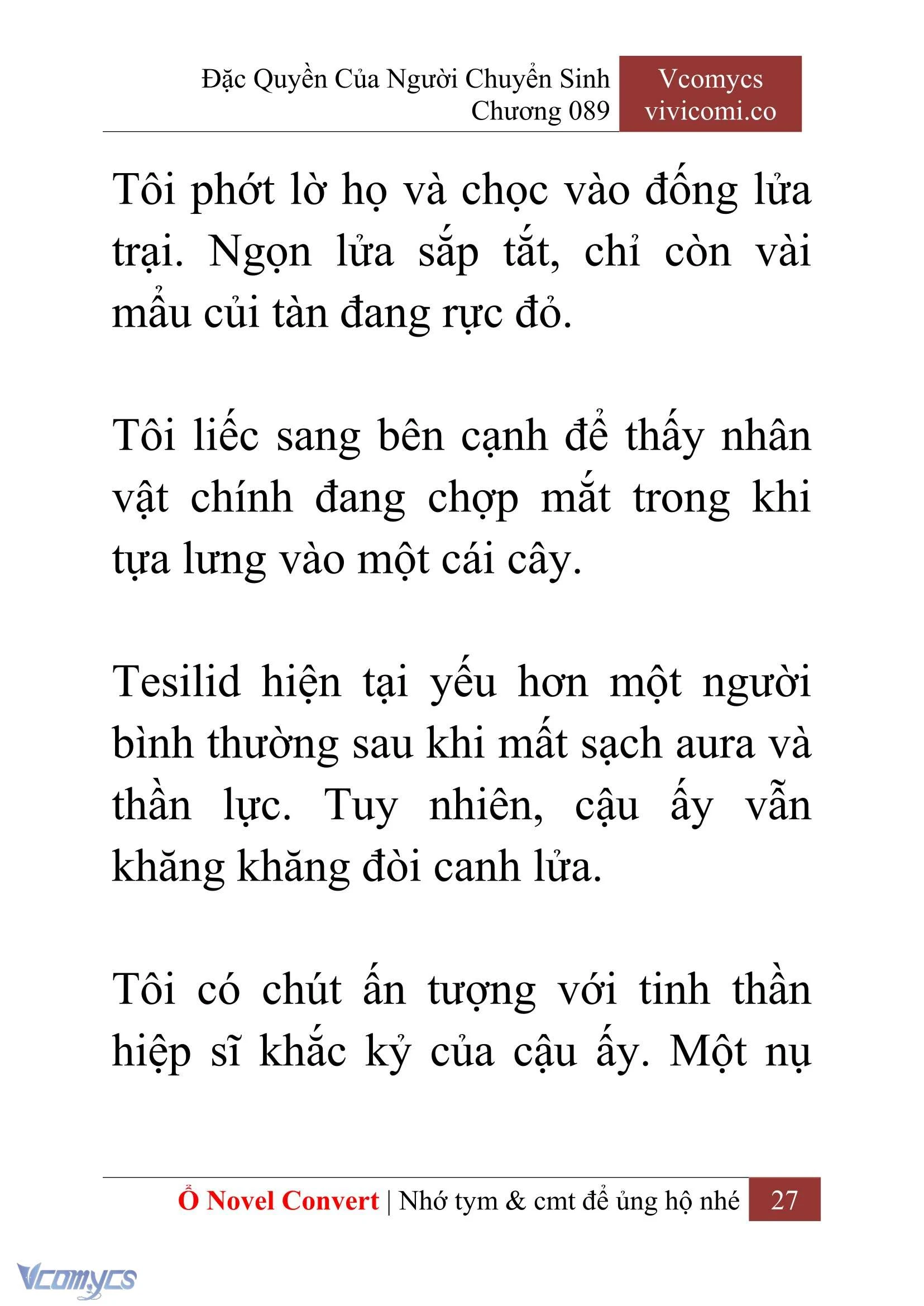 [Novel] Đặc Quyền Của Người Chuyển Sinh Chapter  89 - 29