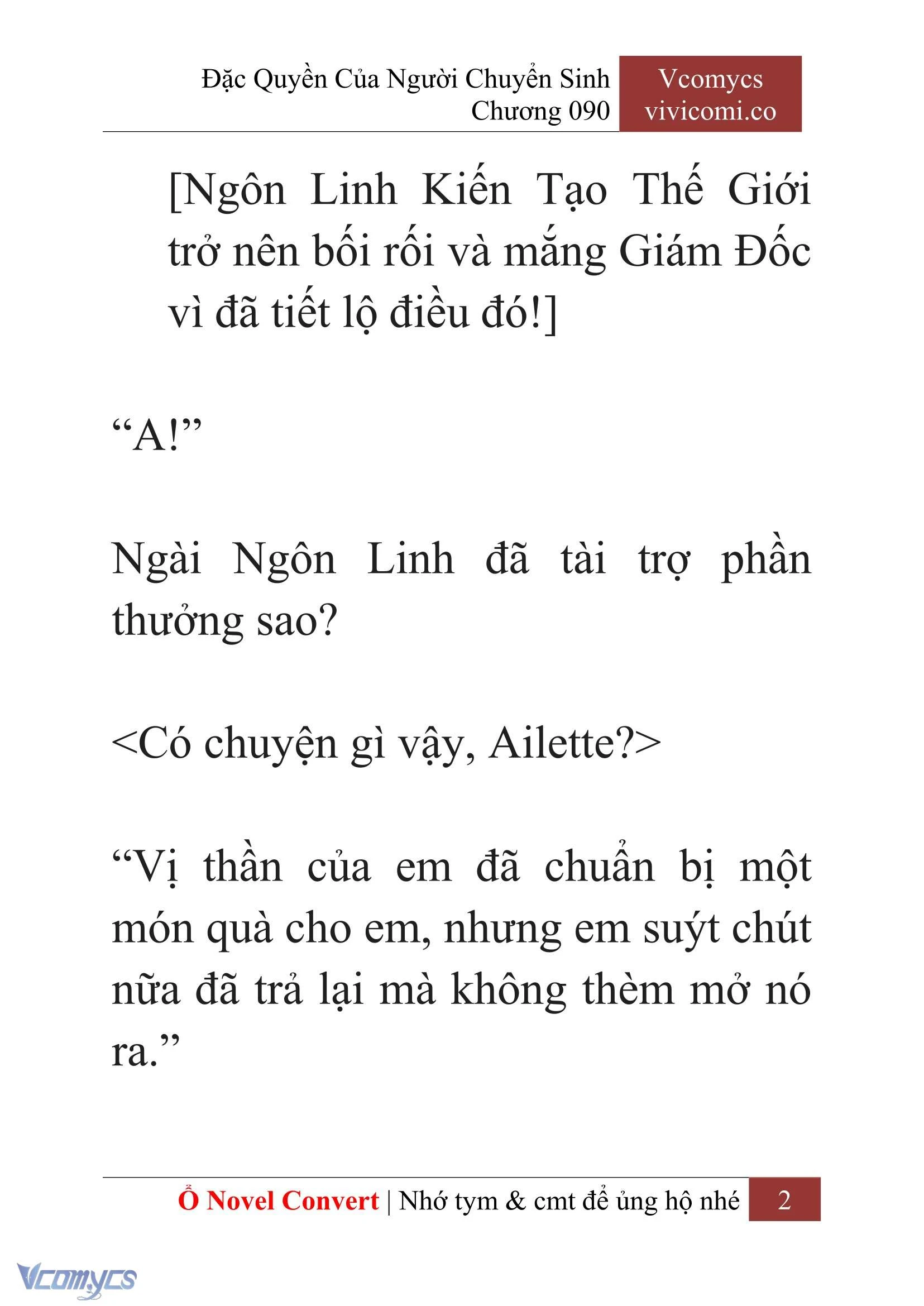 [Novel] Đặc Quyền Của Người Chuyển Sinh Chapter  90 - 4