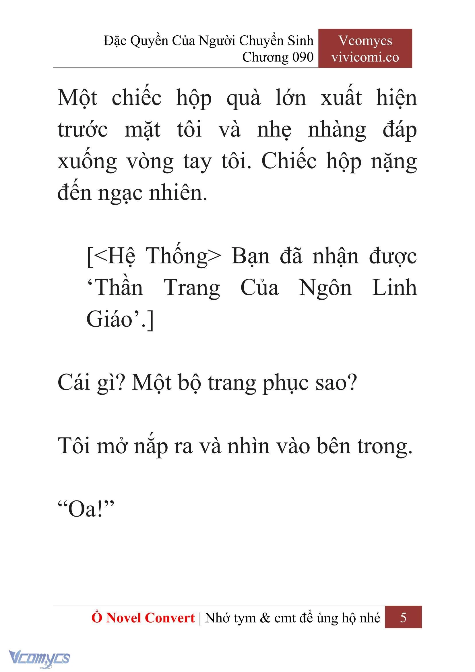 [Novel] Đặc Quyền Của Người Chuyển Sinh Chapter  90 - 7