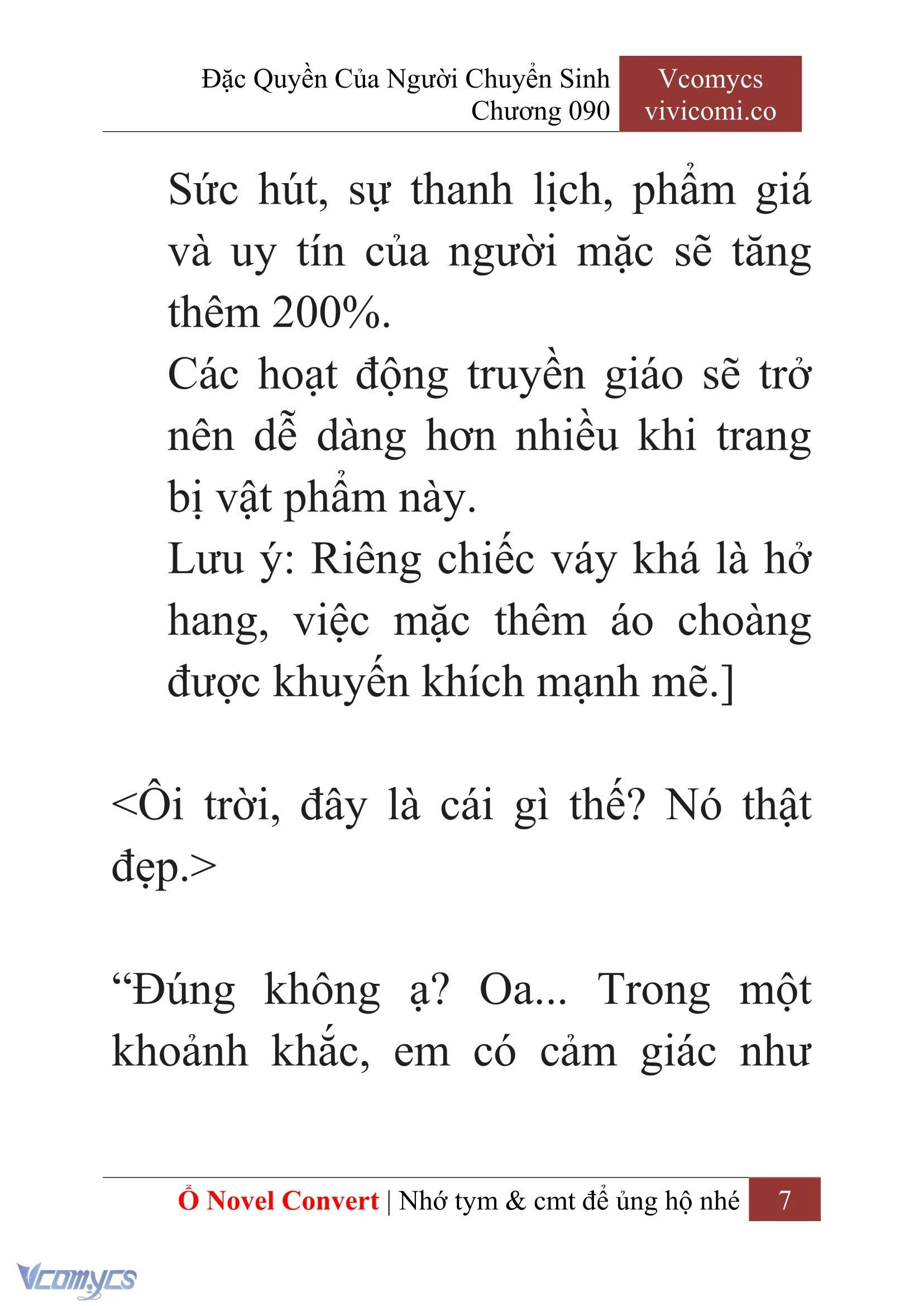 [Novel] Đặc Quyền Của Người Chuyển Sinh Chapter  90 - 9