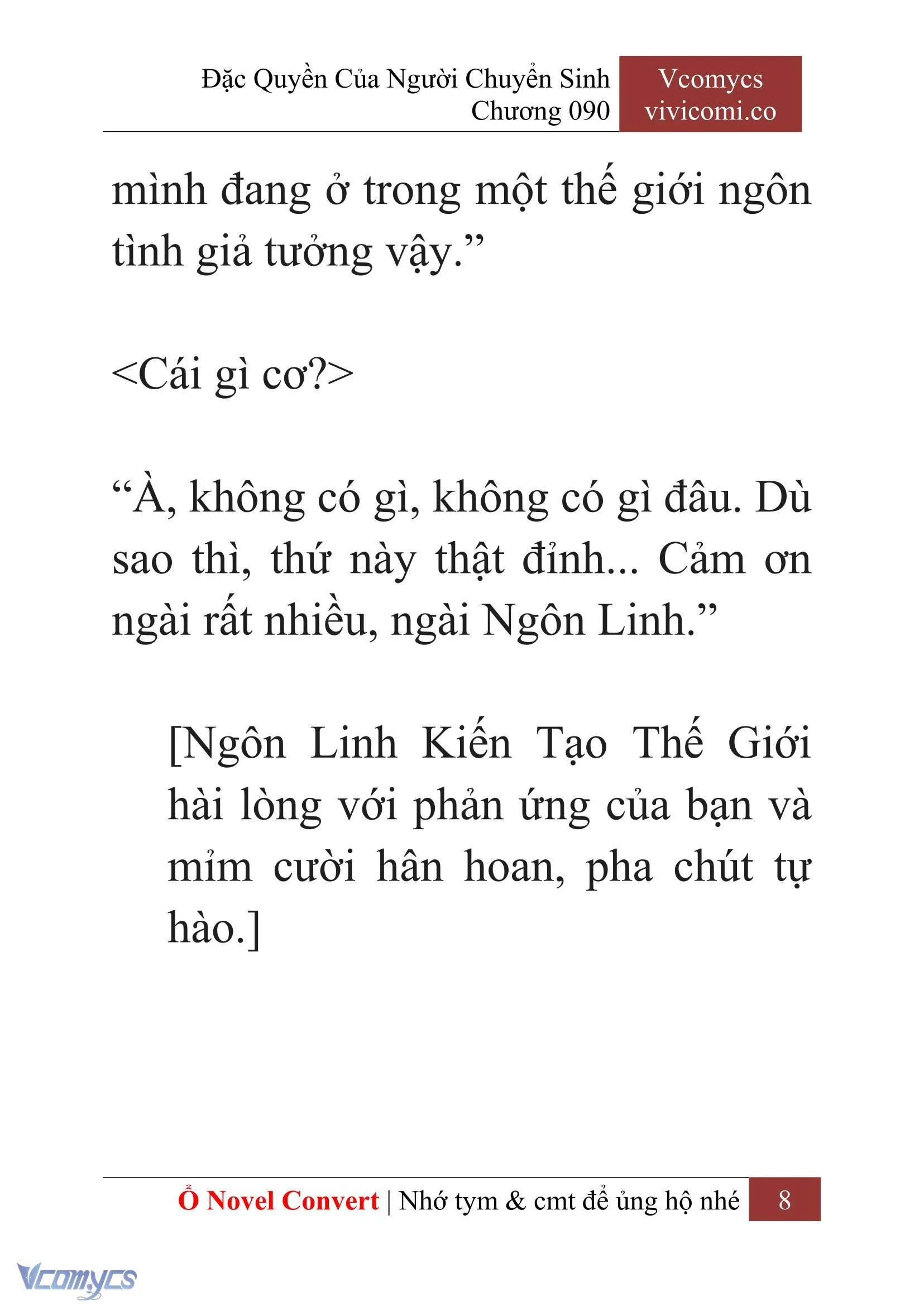 [Novel] Đặc Quyền Của Người Chuyển Sinh Chapter  90 - 10