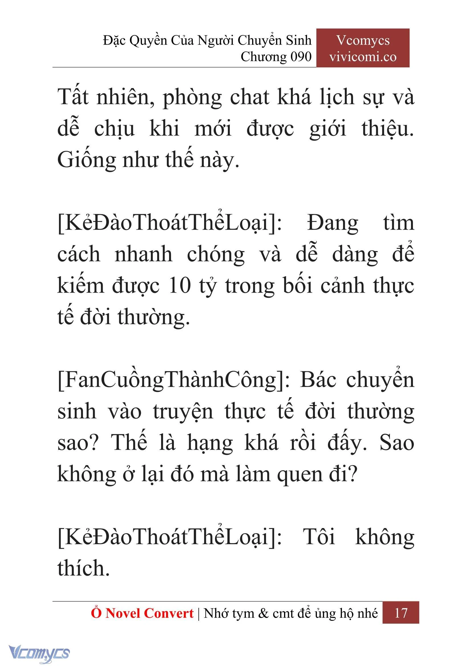 [Novel] Đặc Quyền Của Người Chuyển Sinh Chapter  90 - 19
