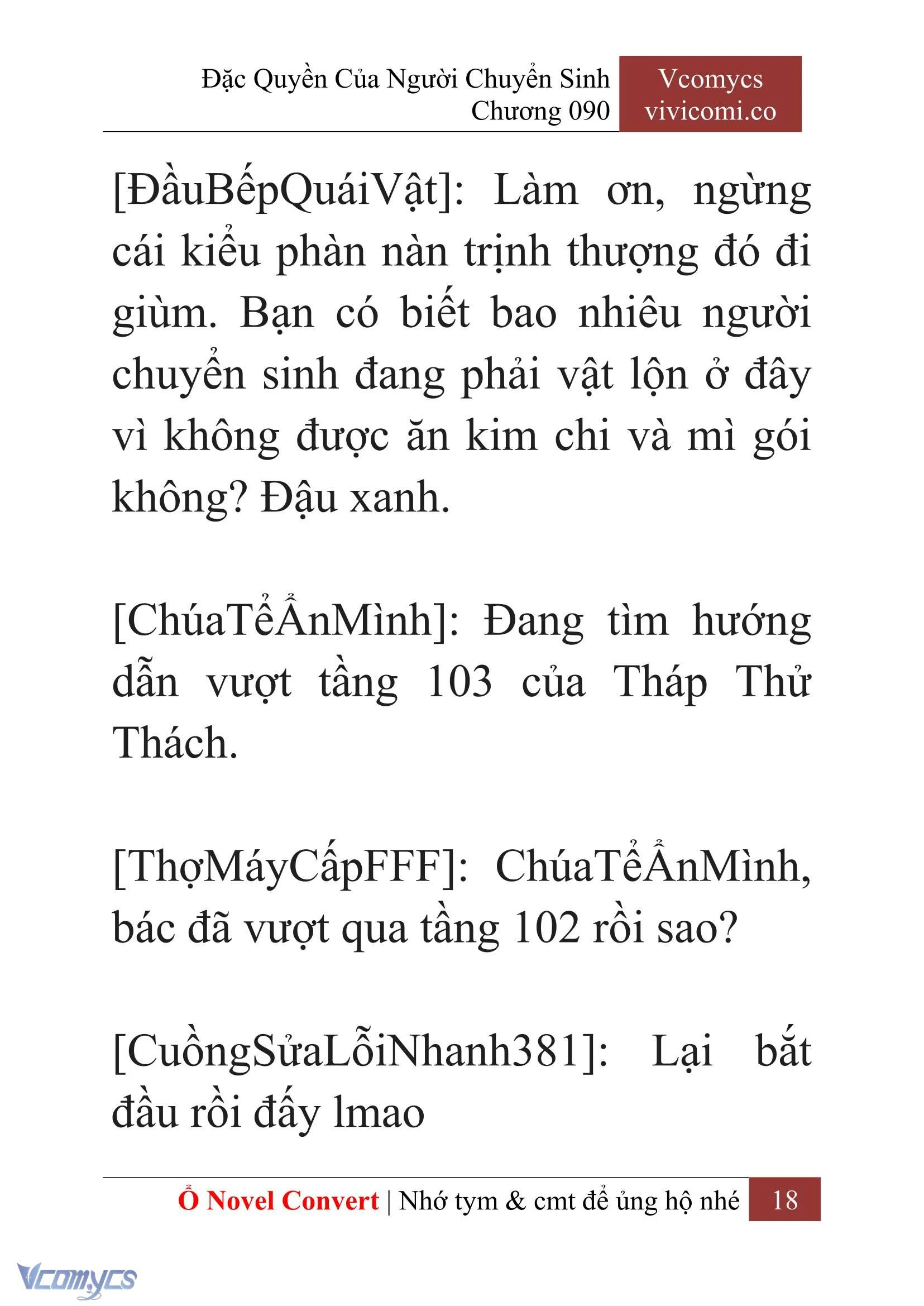 [Novel] Đặc Quyền Của Người Chuyển Sinh Chapter  90 - 20
