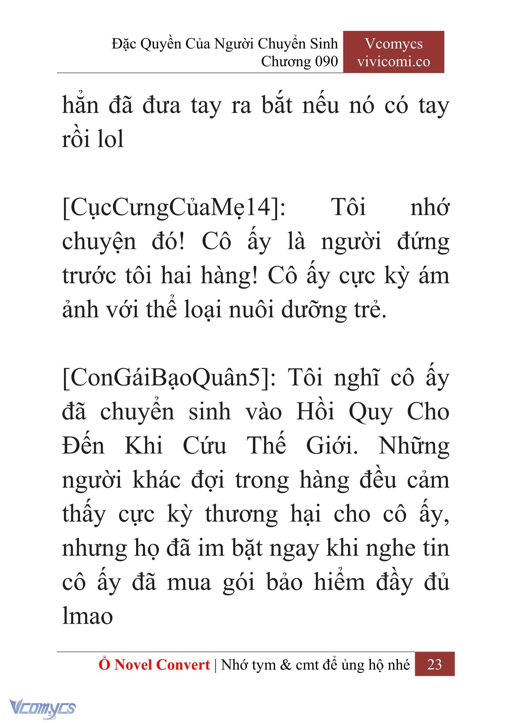 [Novel] Đặc Quyền Của Người Chuyển Sinh Chapter  90 - 25