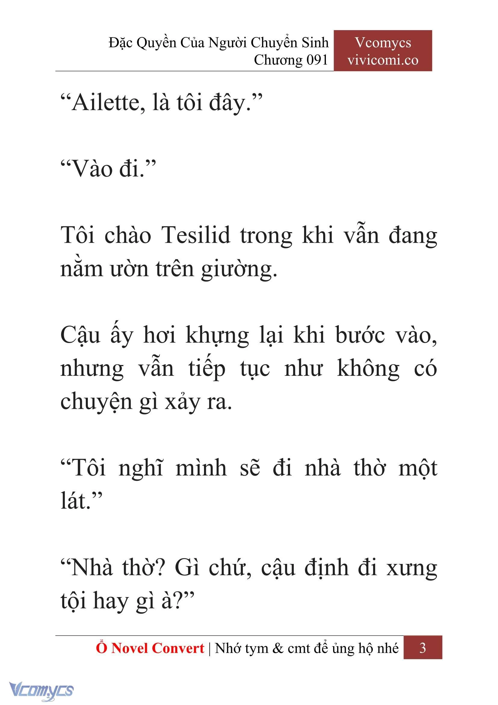 [Novel] Đặc Quyền Của Người Chuyển Sinh Chapter  91 - 5