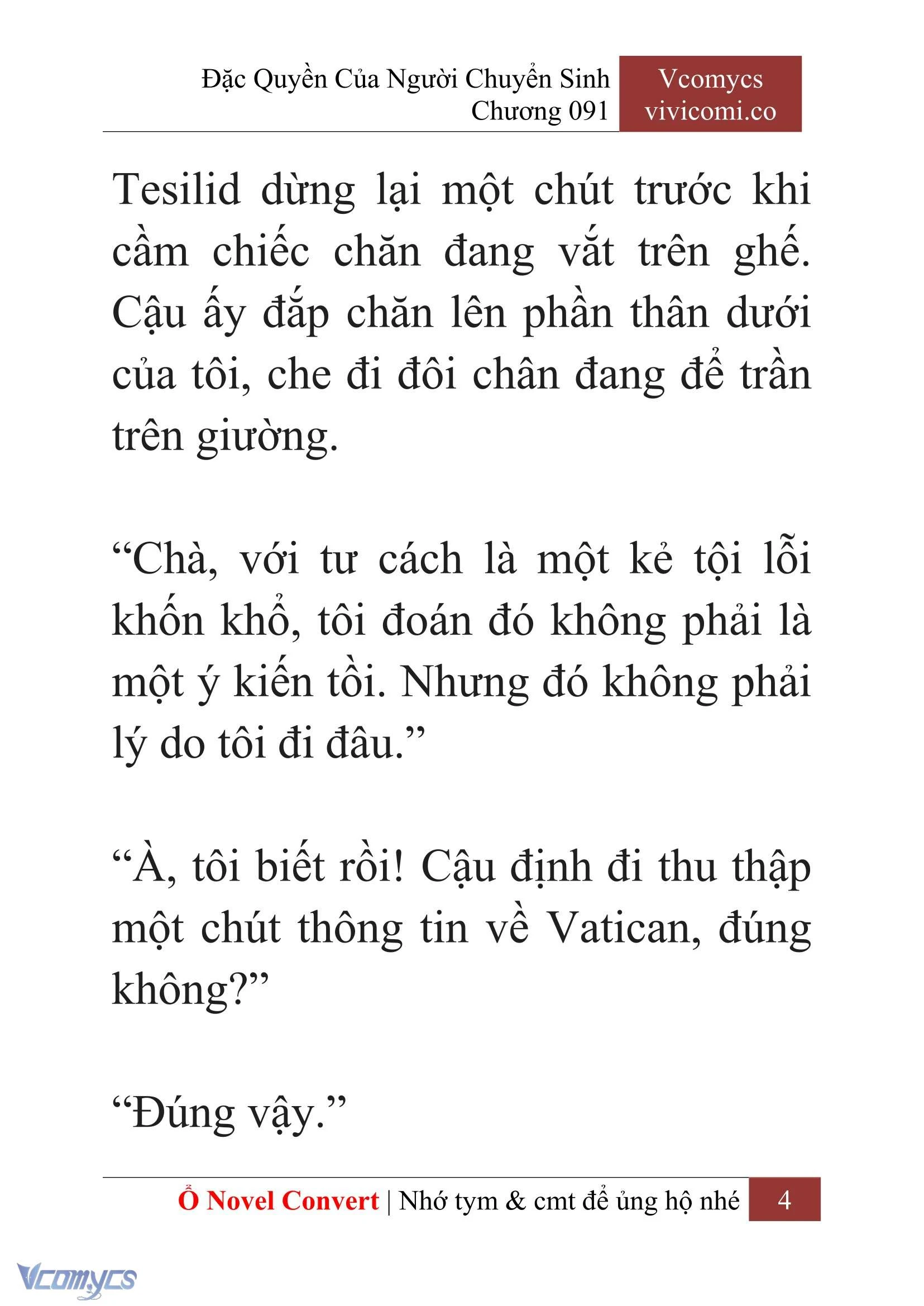 [Novel] Đặc Quyền Của Người Chuyển Sinh Chapter  91 - 6