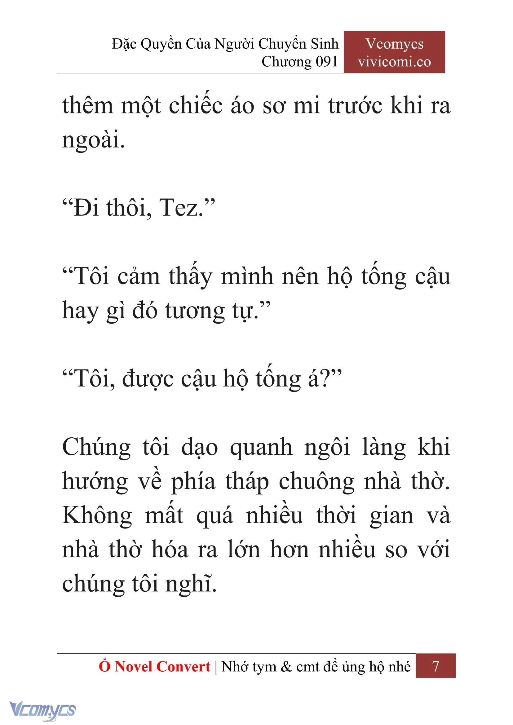 [Novel] Đặc Quyền Của Người Chuyển Sinh Chapter  91 - 9