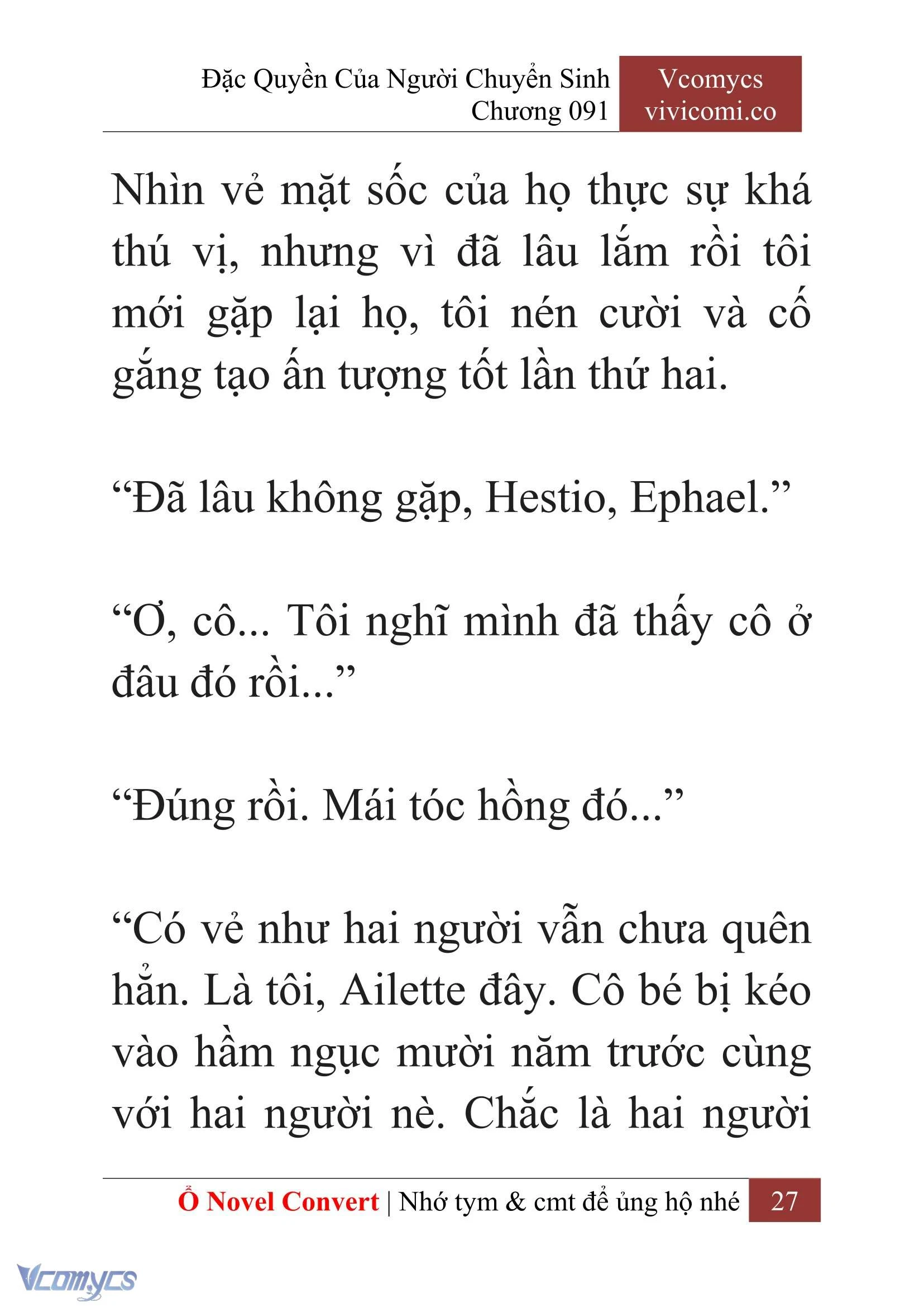 [Novel] Đặc Quyền Của Người Chuyển Sinh Chapter  91 - 29
