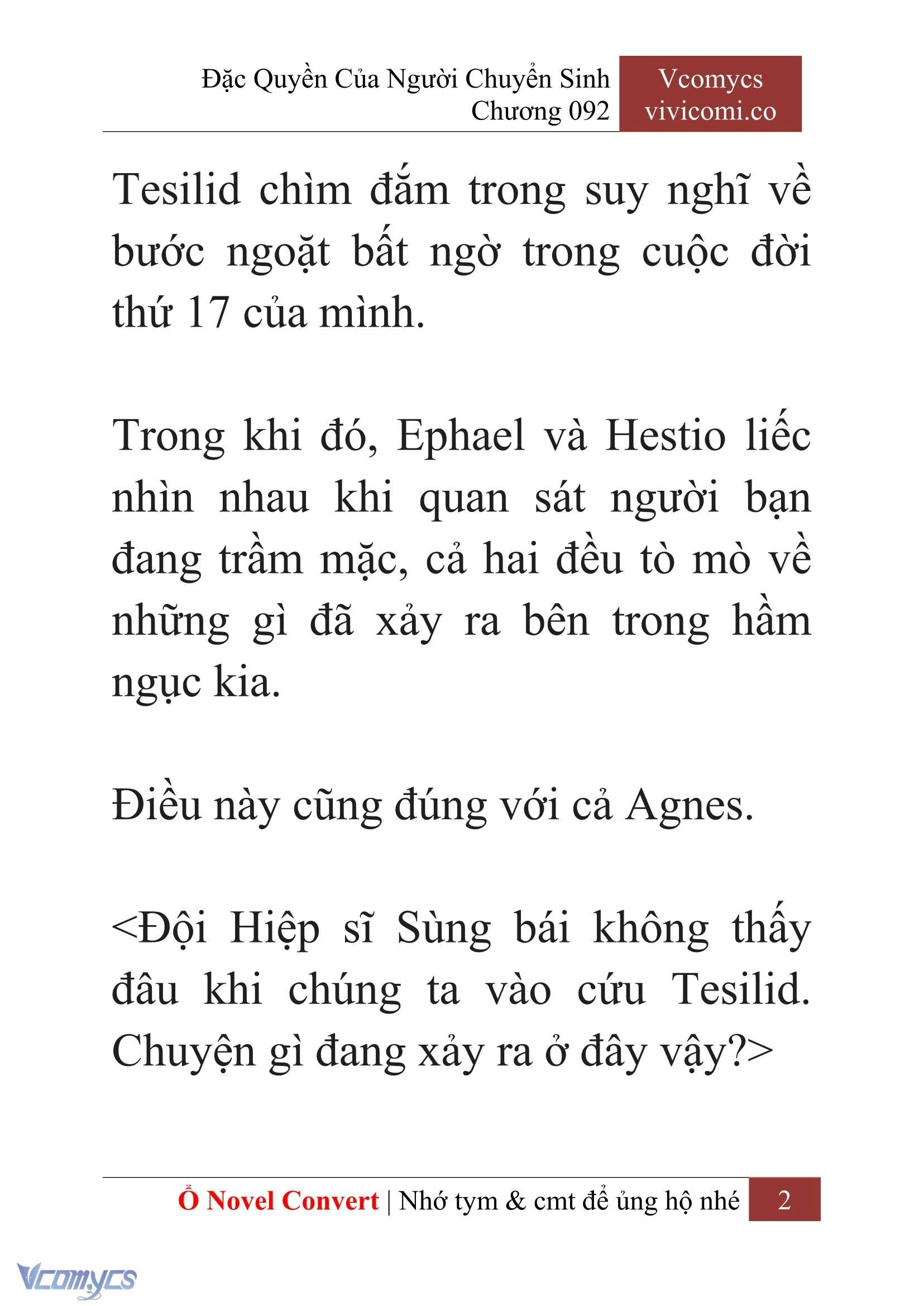 [Novel] Đặc Quyền Của Người Chuyển Sinh Chapter  92 - 4