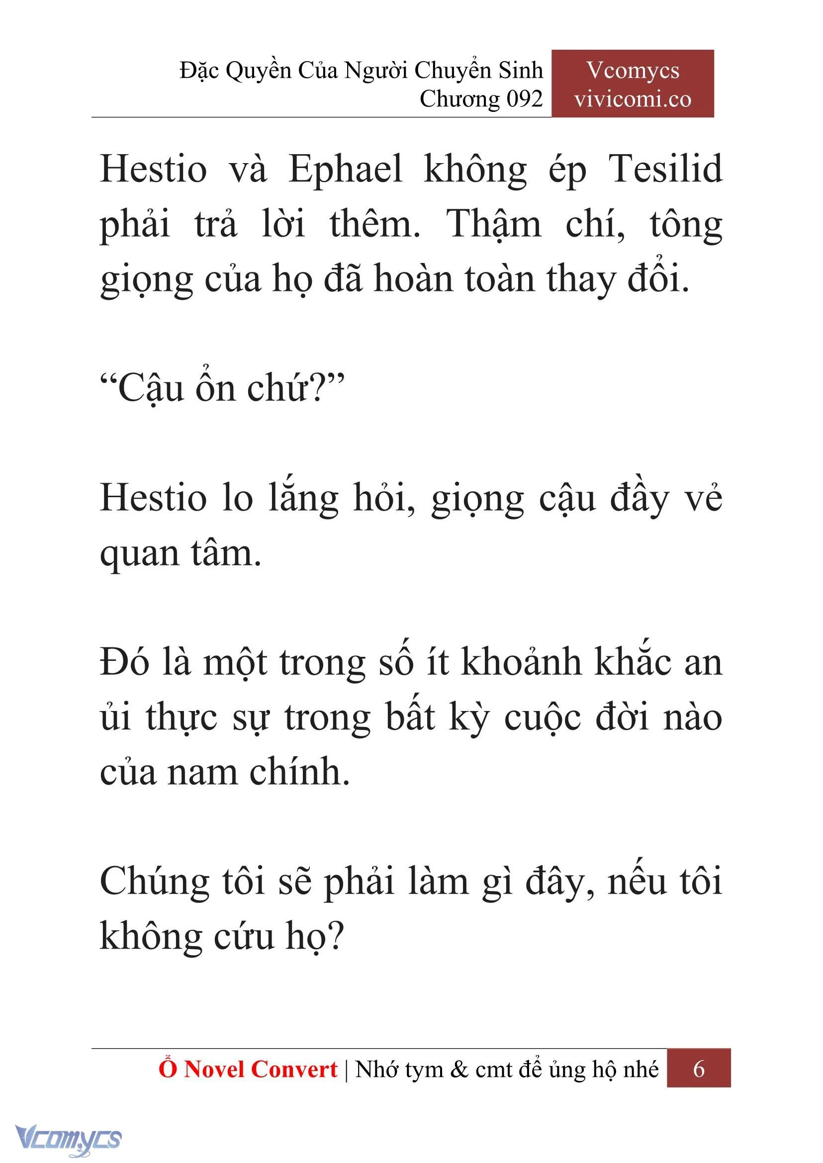 [Novel] Đặc Quyền Của Người Chuyển Sinh Chapter  92 - 8