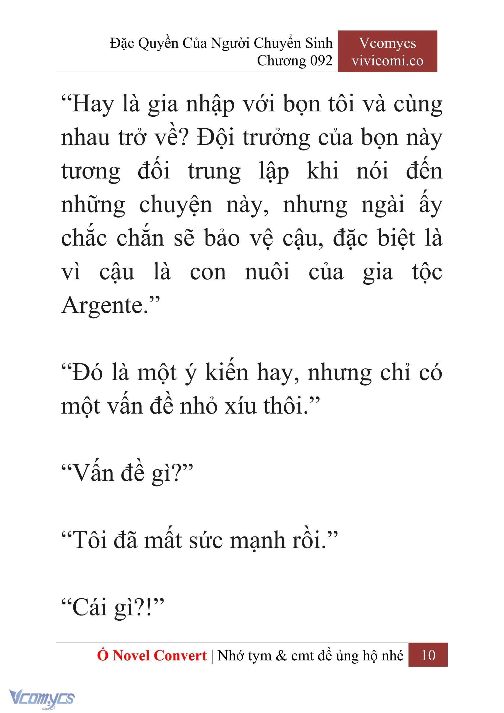 [Novel] Đặc Quyền Của Người Chuyển Sinh Chapter  92 - 12
