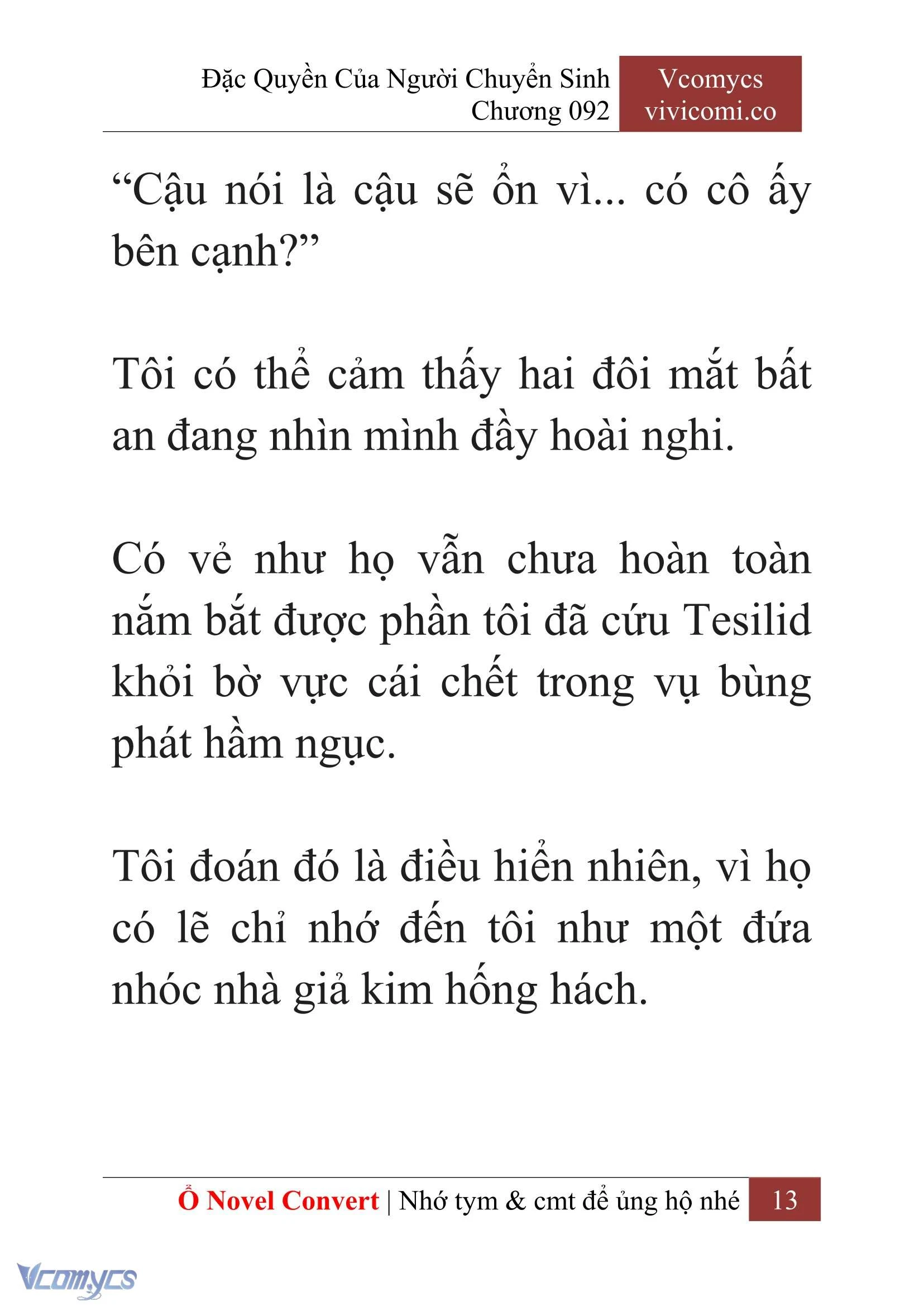 [Novel] Đặc Quyền Của Người Chuyển Sinh Chapter  92 - 15