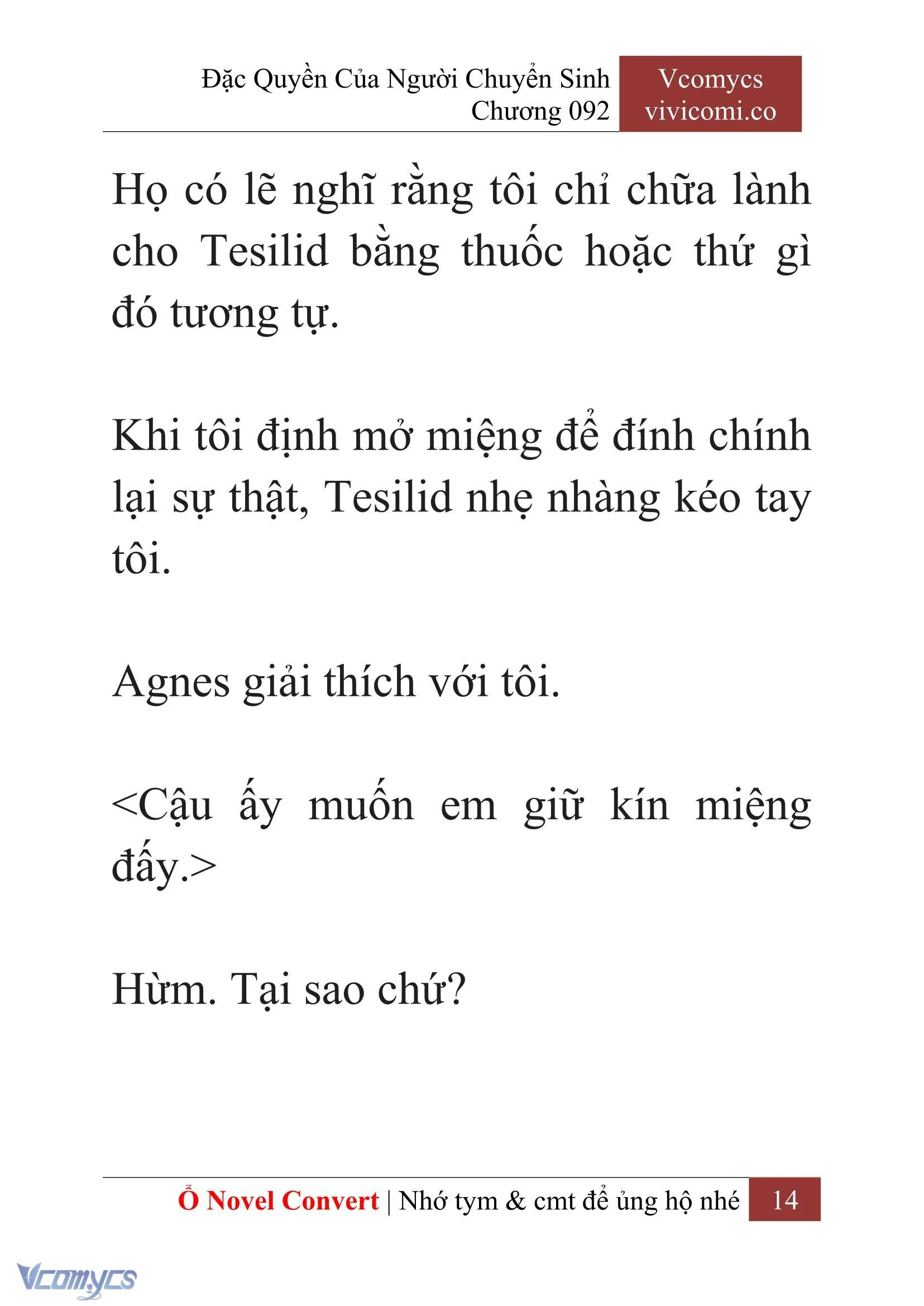 [Novel] Đặc Quyền Của Người Chuyển Sinh Chapter  92 - 16