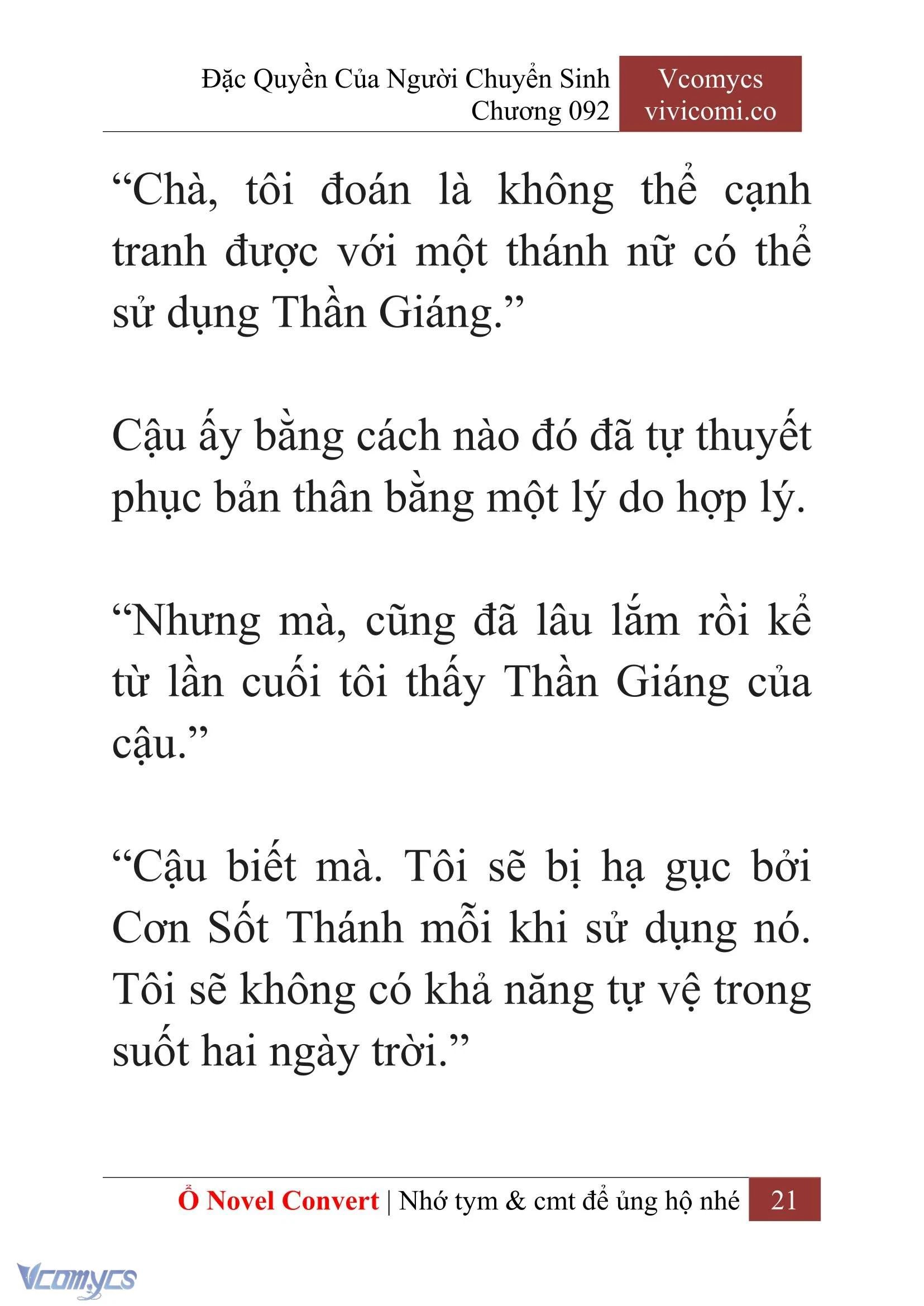 [Novel] Đặc Quyền Của Người Chuyển Sinh Chapter  92 - 23