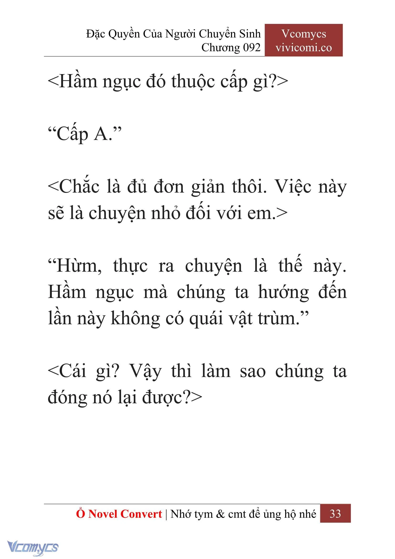 [Novel] Đặc Quyền Của Người Chuyển Sinh Chapter  92 - 35