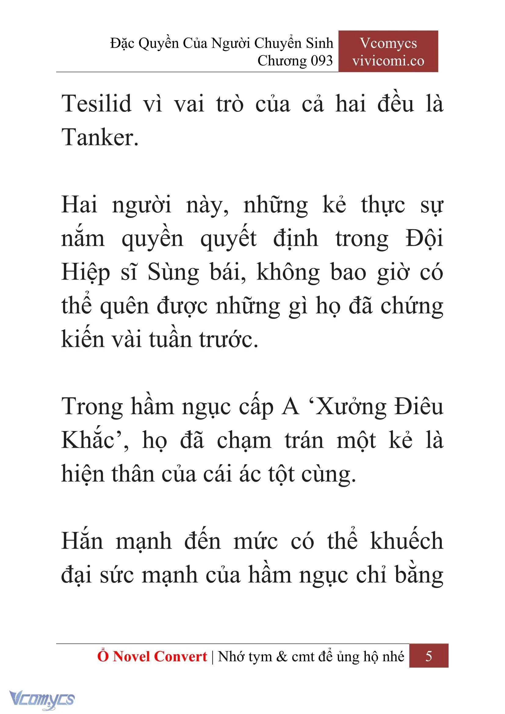 [Novel] Đặc Quyền Của Người Chuyển Sinh Chapter  93 - 7