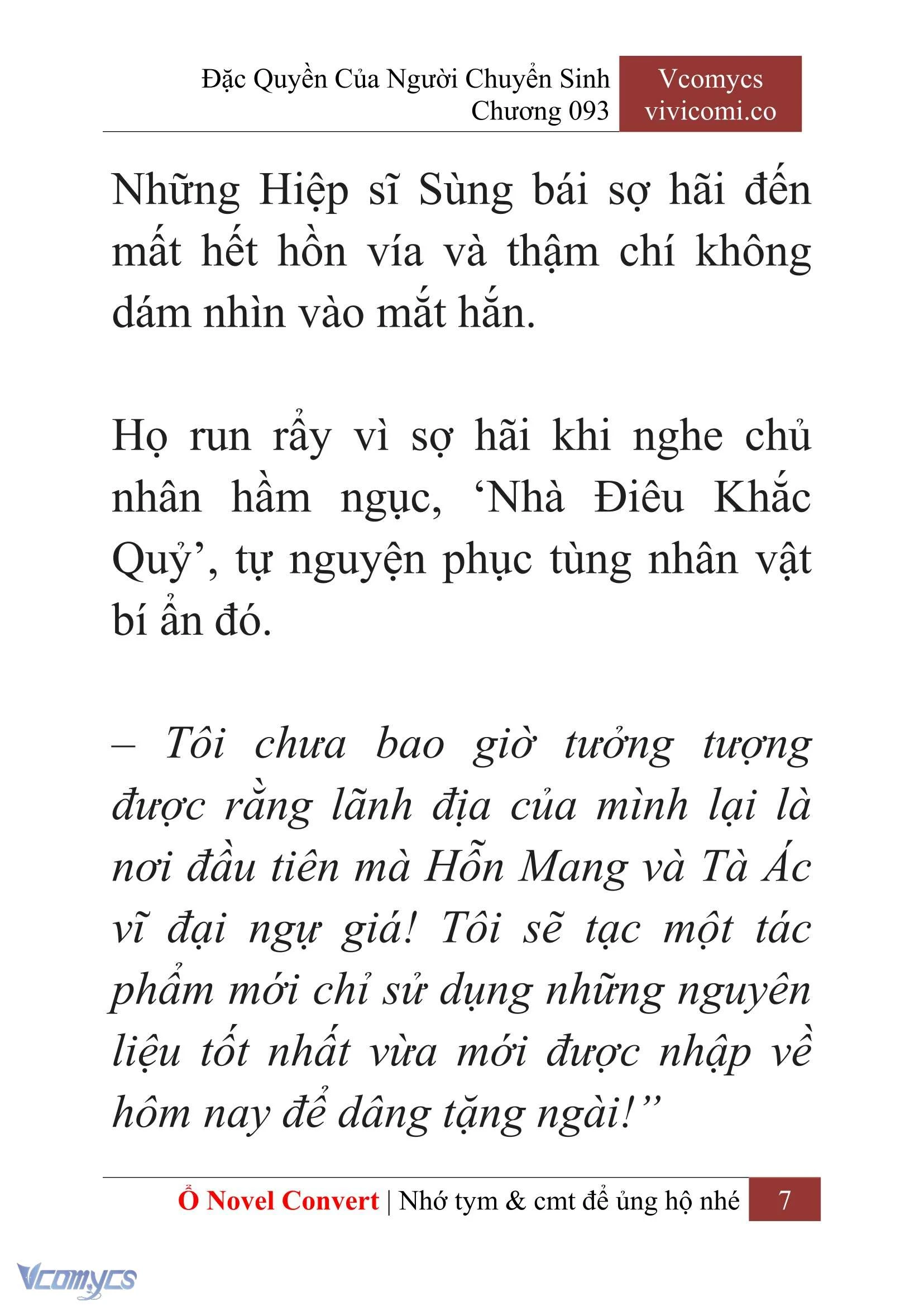 [Novel] Đặc Quyền Của Người Chuyển Sinh Chapter  93 - 9