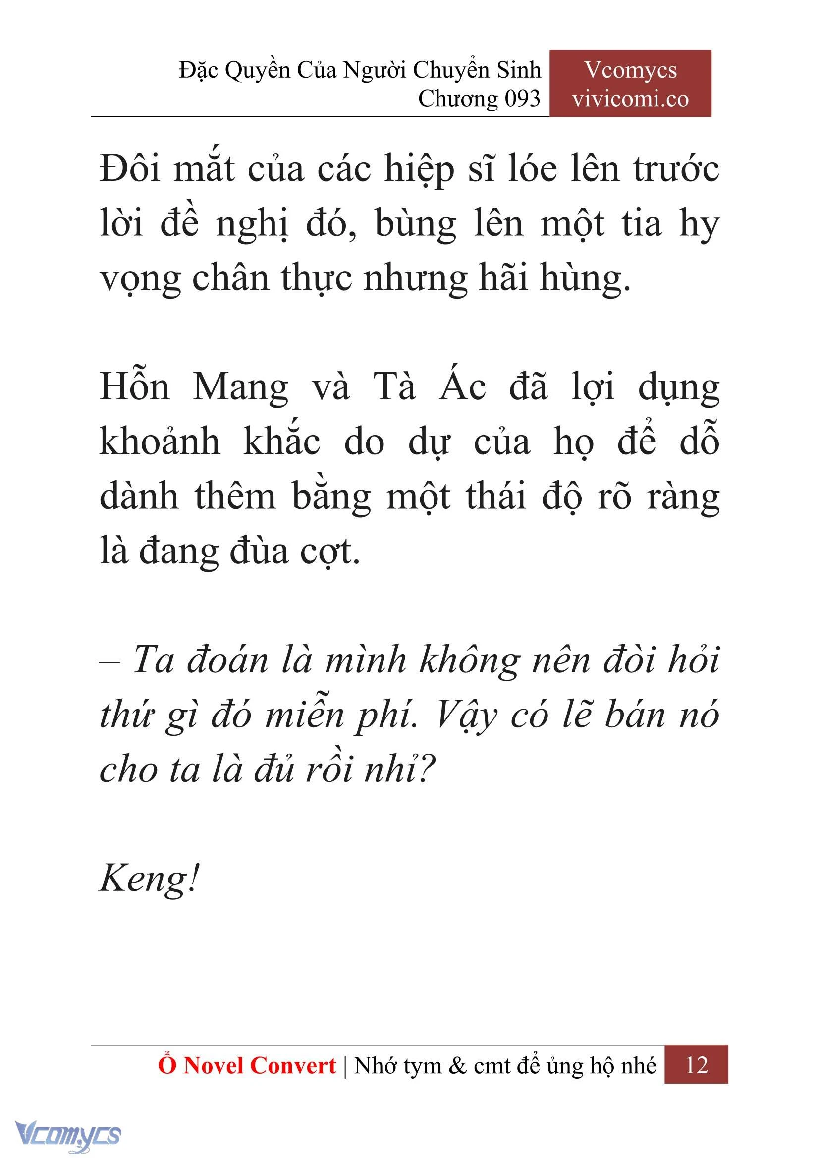 [Novel] Đặc Quyền Của Người Chuyển Sinh Chapter  93 - 14
