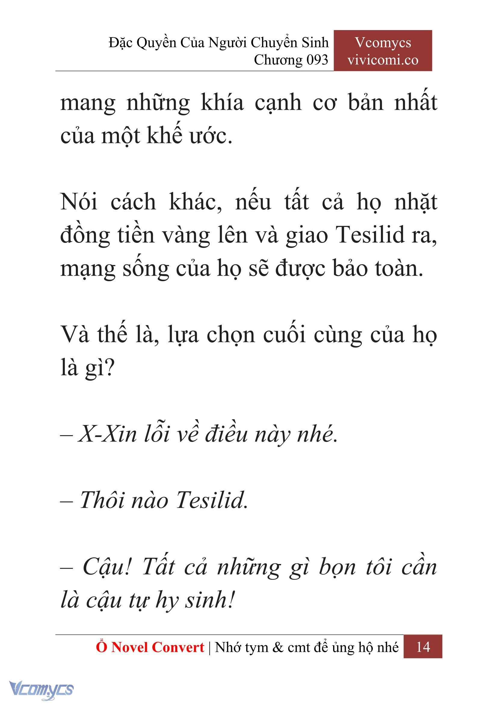 [Novel] Đặc Quyền Của Người Chuyển Sinh Chapter  93 - 16