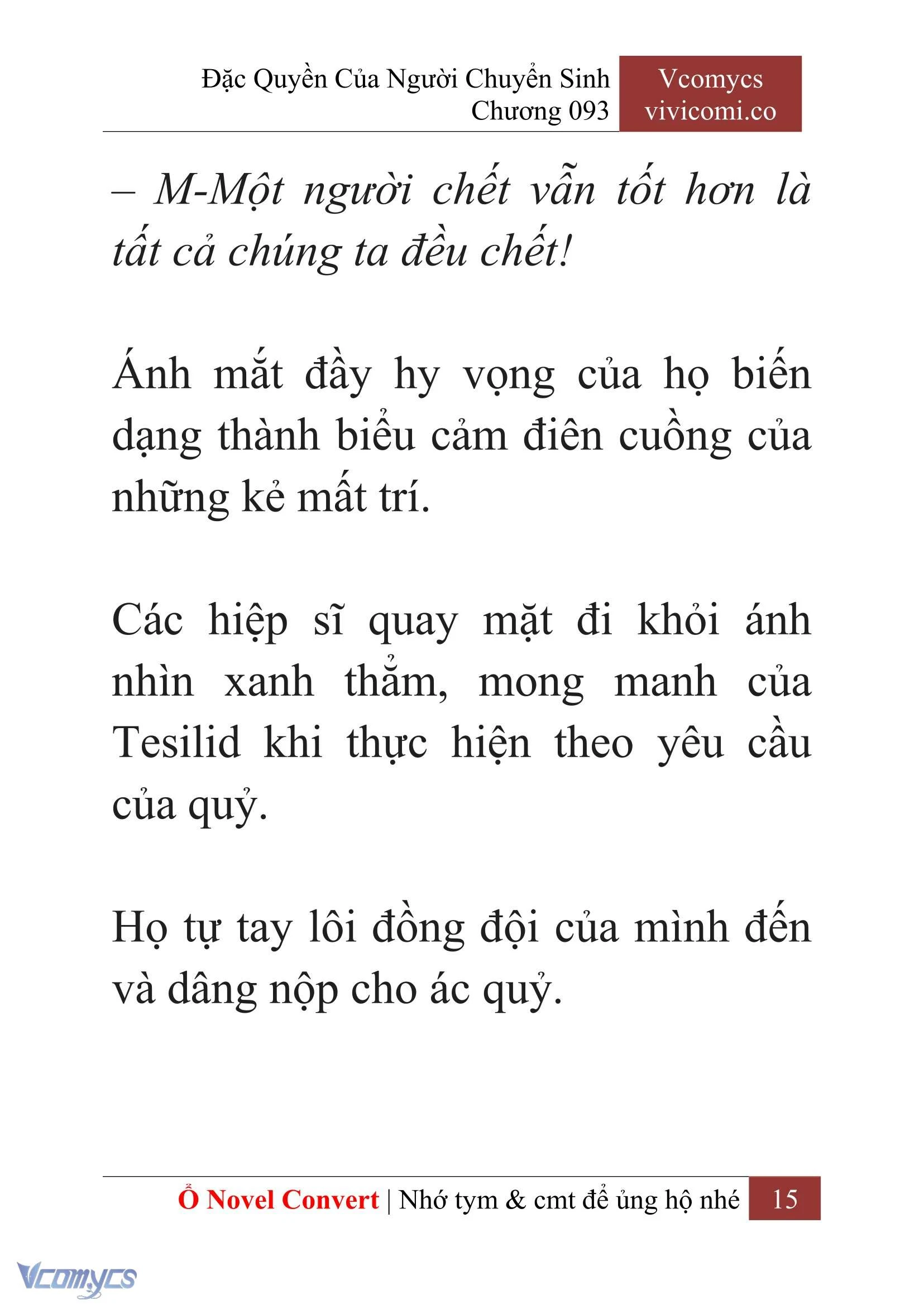 [Novel] Đặc Quyền Của Người Chuyển Sinh Chapter  93 - 17