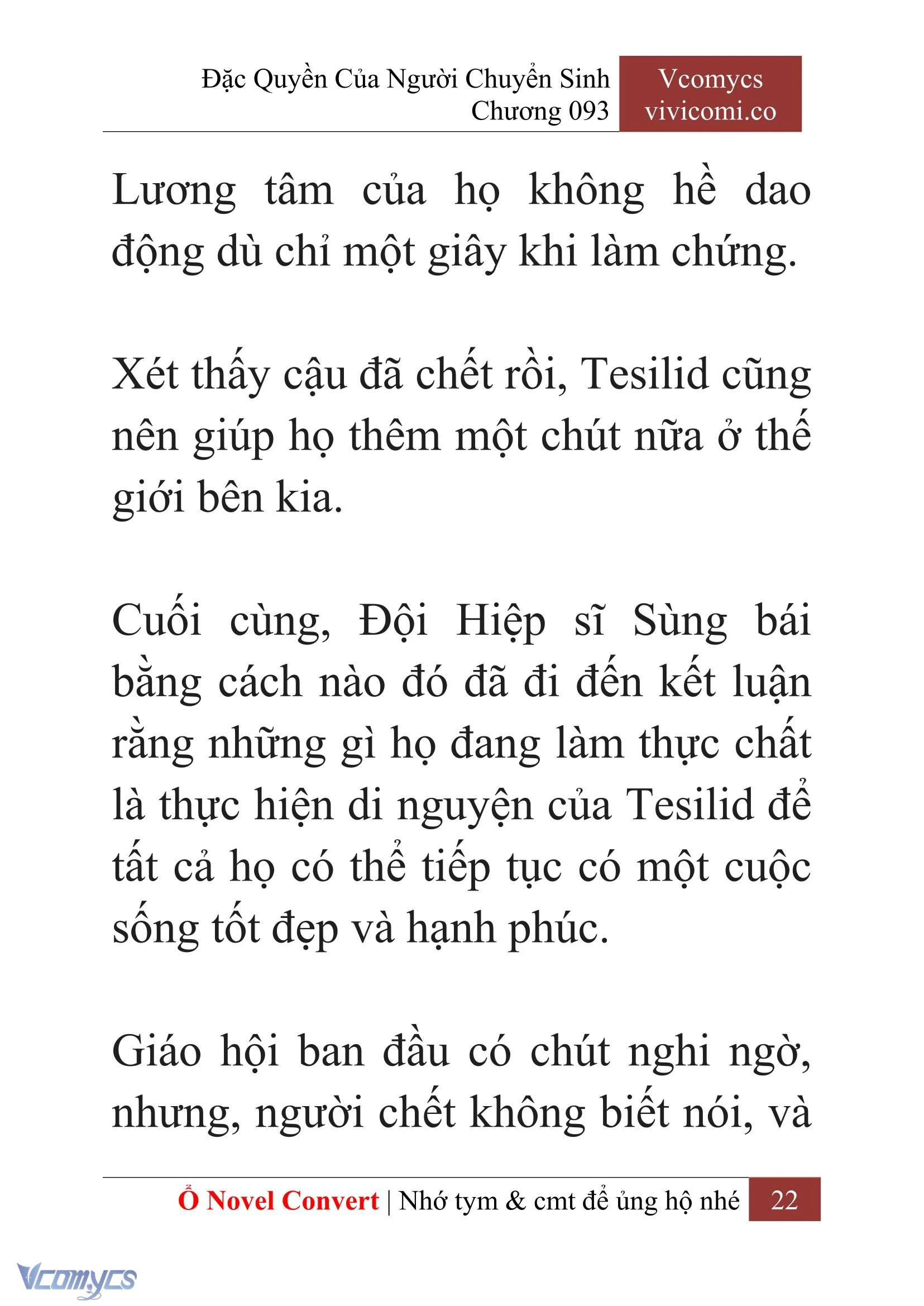 [Novel] Đặc Quyền Của Người Chuyển Sinh Chapter  93 - 24