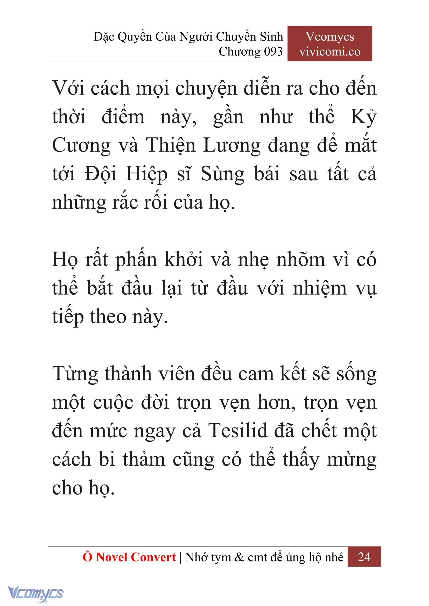 [Novel] Đặc Quyền Của Người Chuyển Sinh Chapter  93 - 26