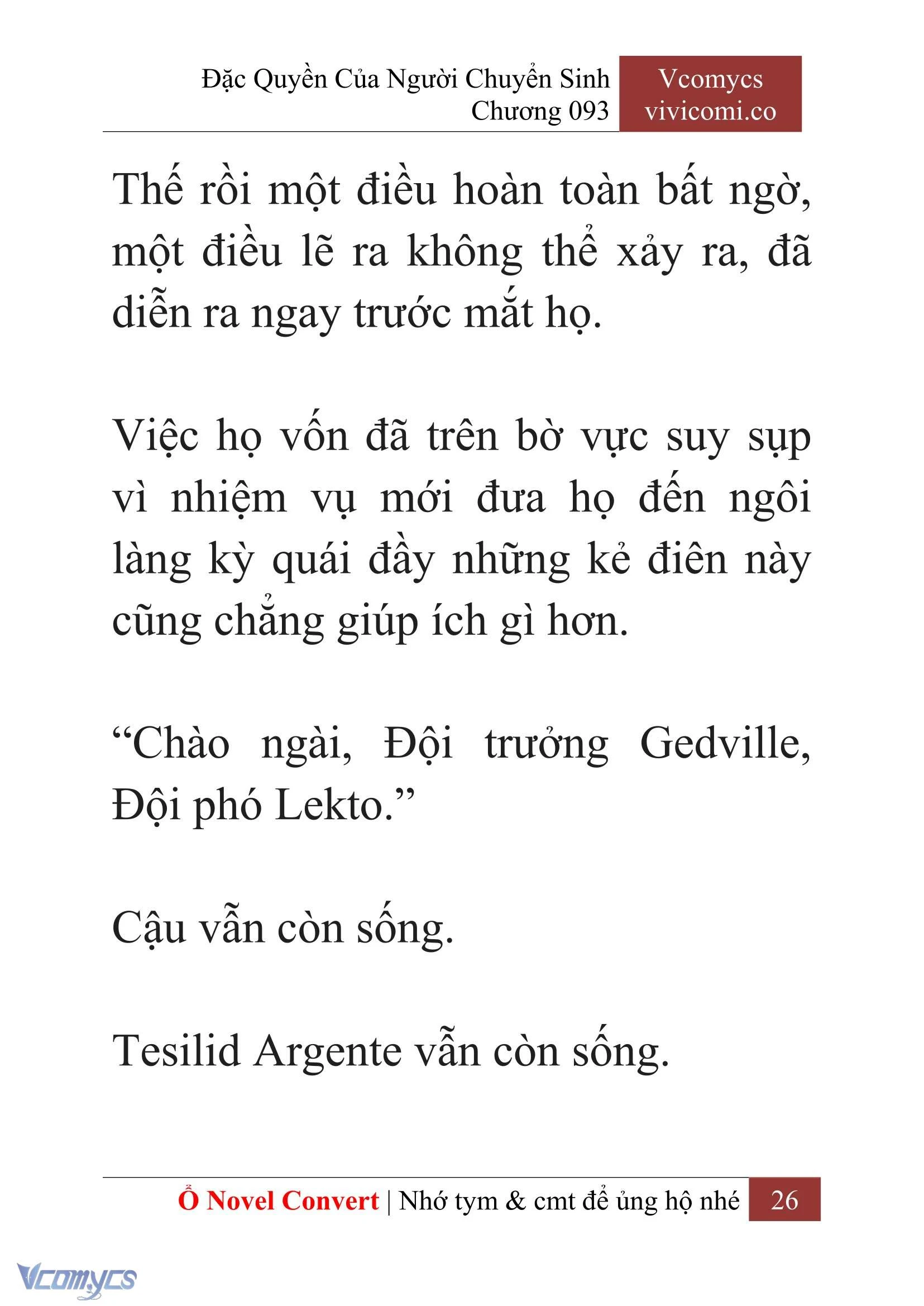[Novel] Đặc Quyền Của Người Chuyển Sinh Chapter  93 - 28