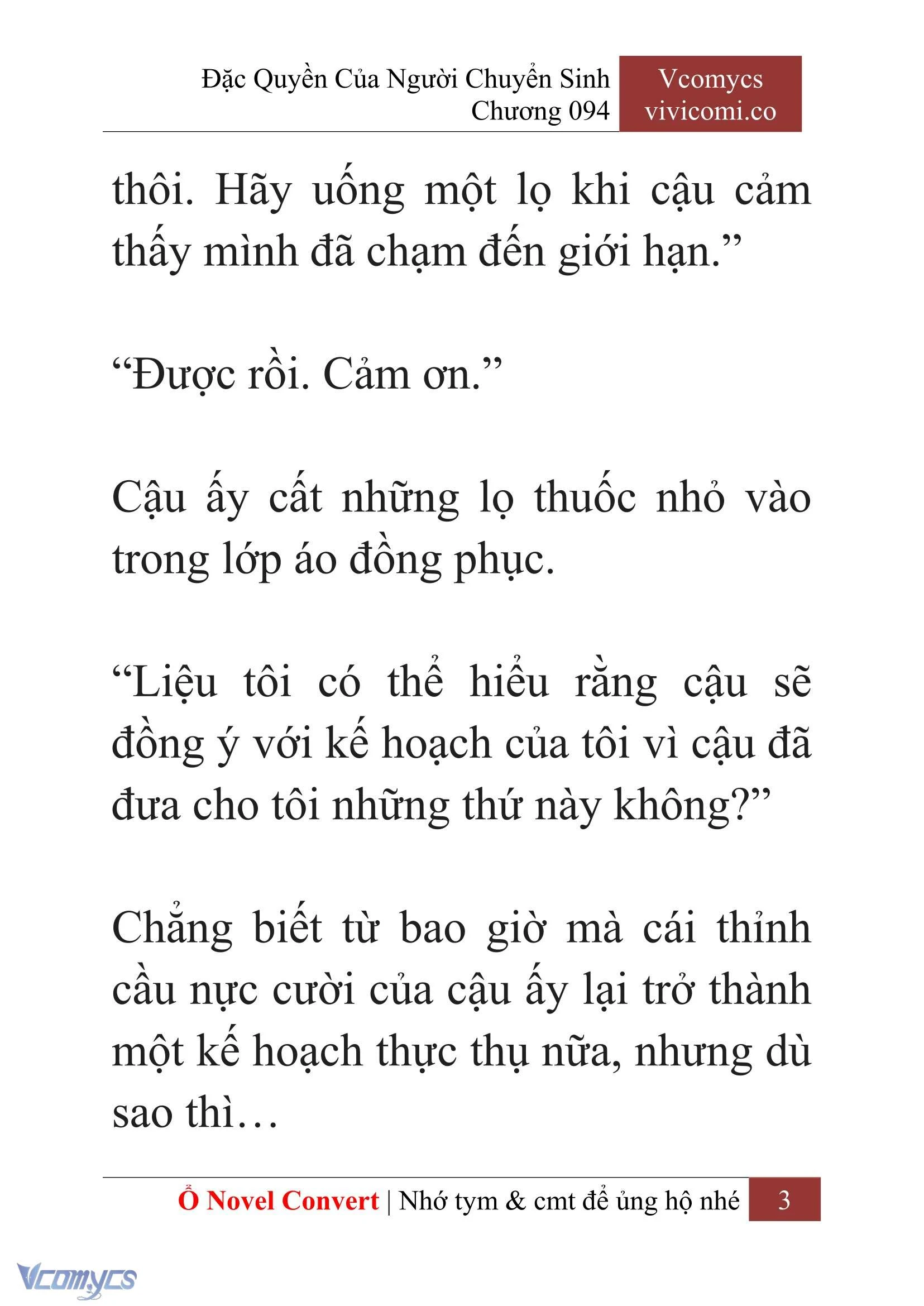 [Novel] Đặc Quyền Của Người Chuyển Sinh Chapter  94 - 5