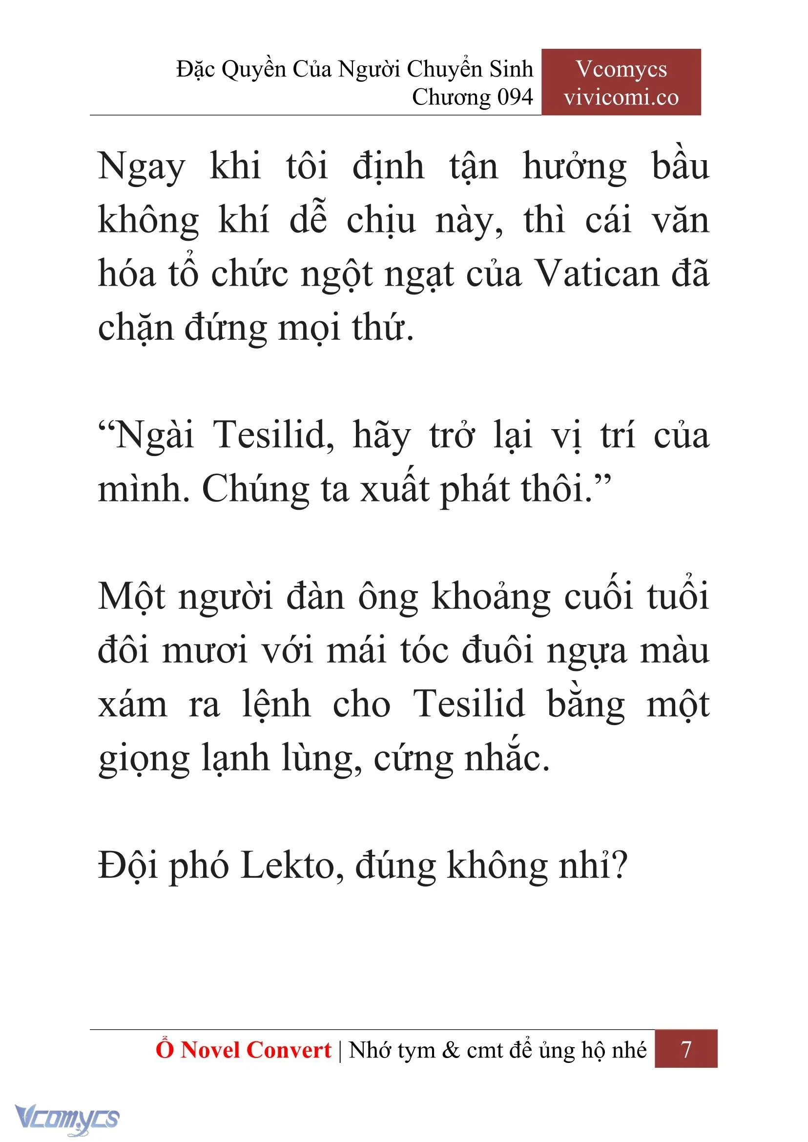 [Novel] Đặc Quyền Của Người Chuyển Sinh Chapter  94 - 9