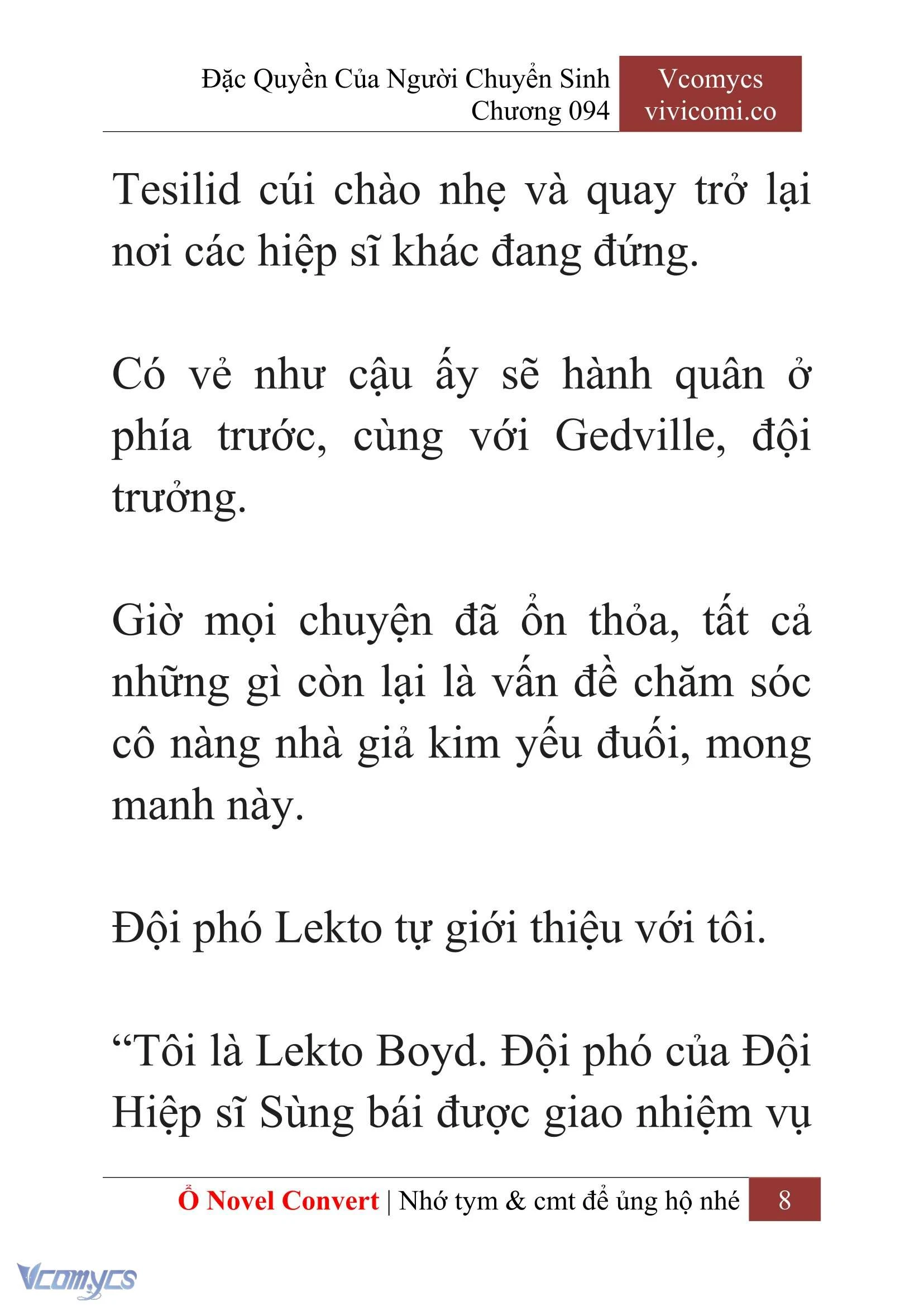 [Novel] Đặc Quyền Của Người Chuyển Sinh Chapter  94 - 10