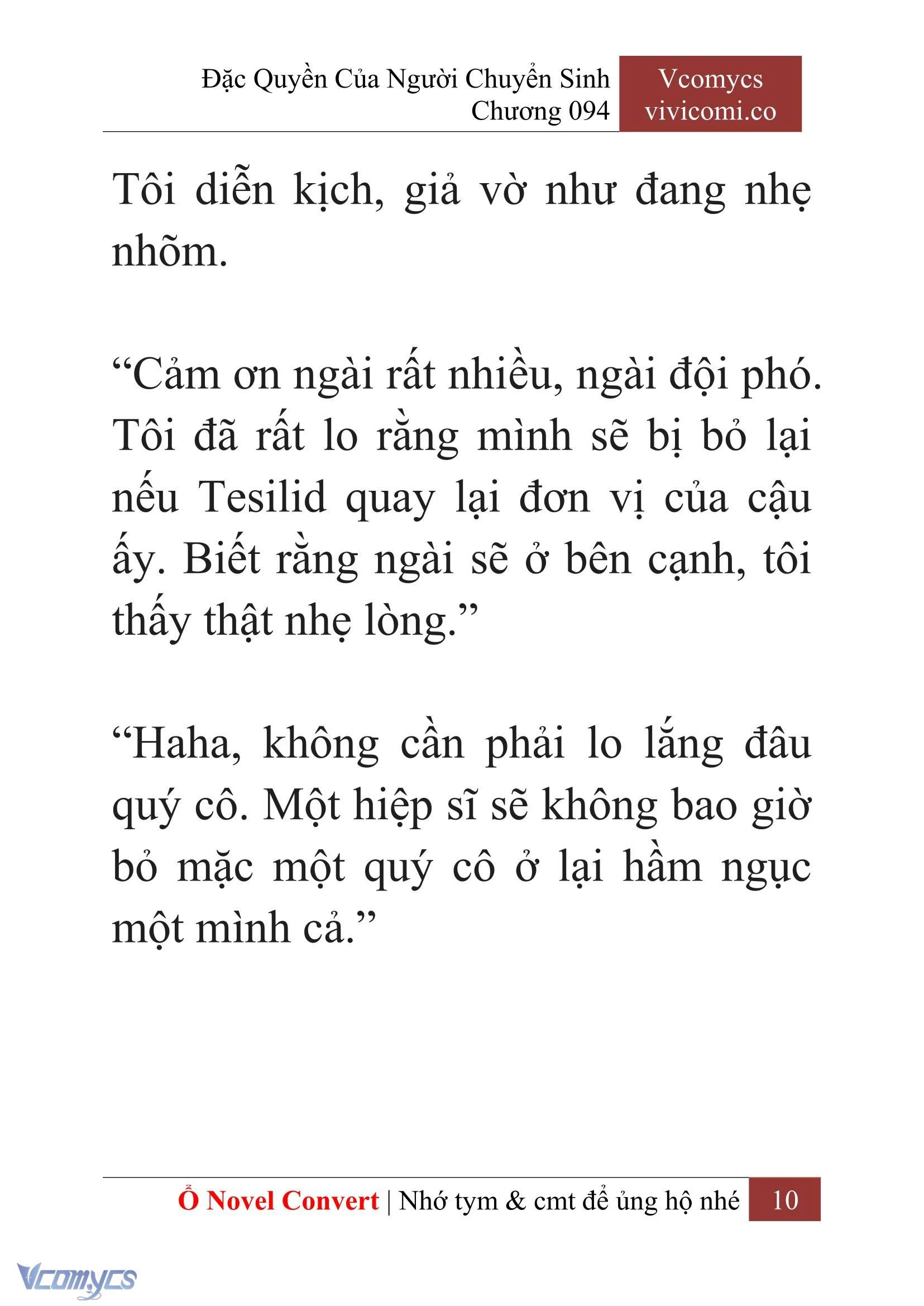 [Novel] Đặc Quyền Của Người Chuyển Sinh Chapter  94 - 12