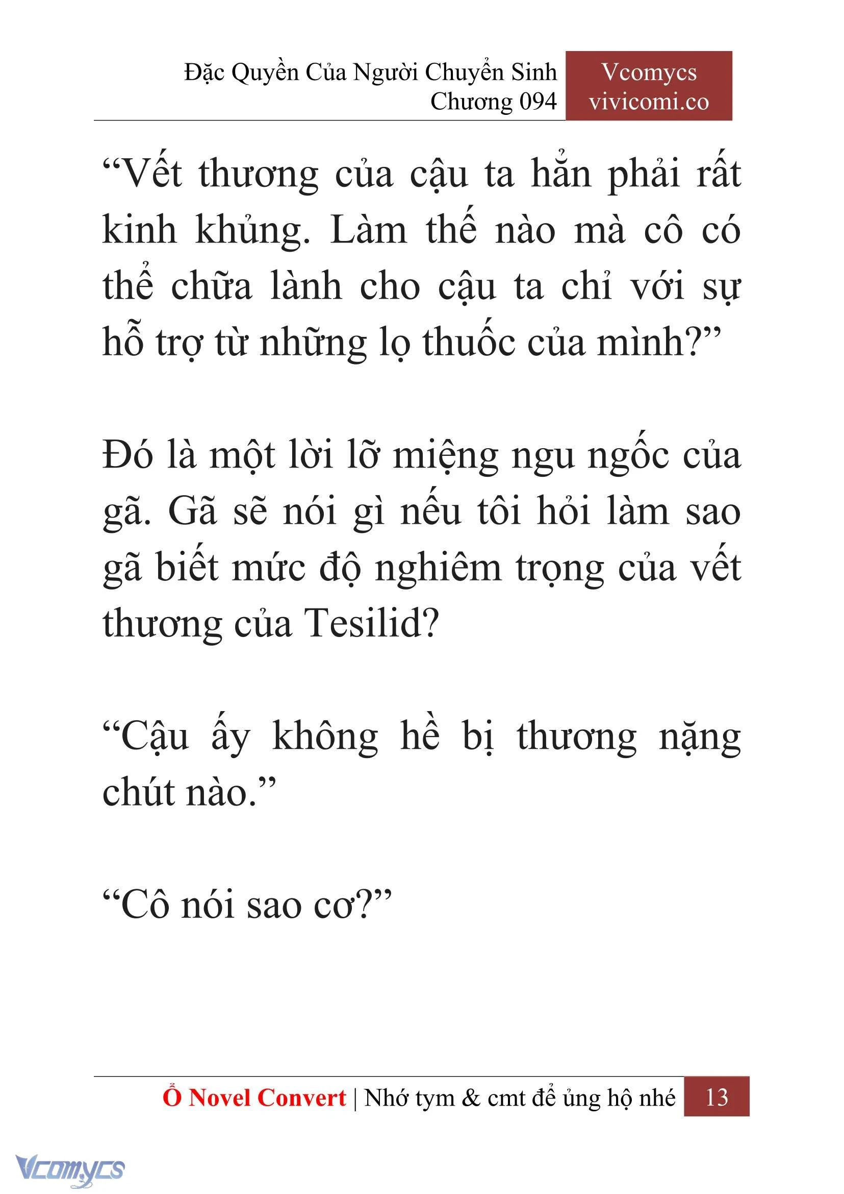 [Novel] Đặc Quyền Của Người Chuyển Sinh Chapter  94 - 15