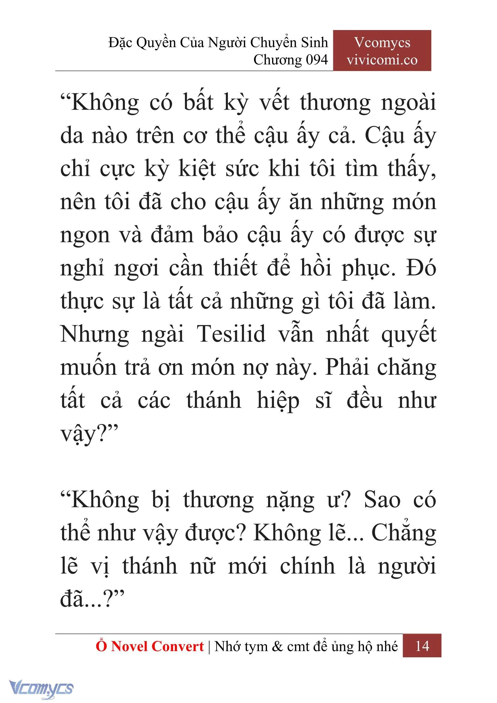 [Novel] Đặc Quyền Của Người Chuyển Sinh Chapter  94 - 16