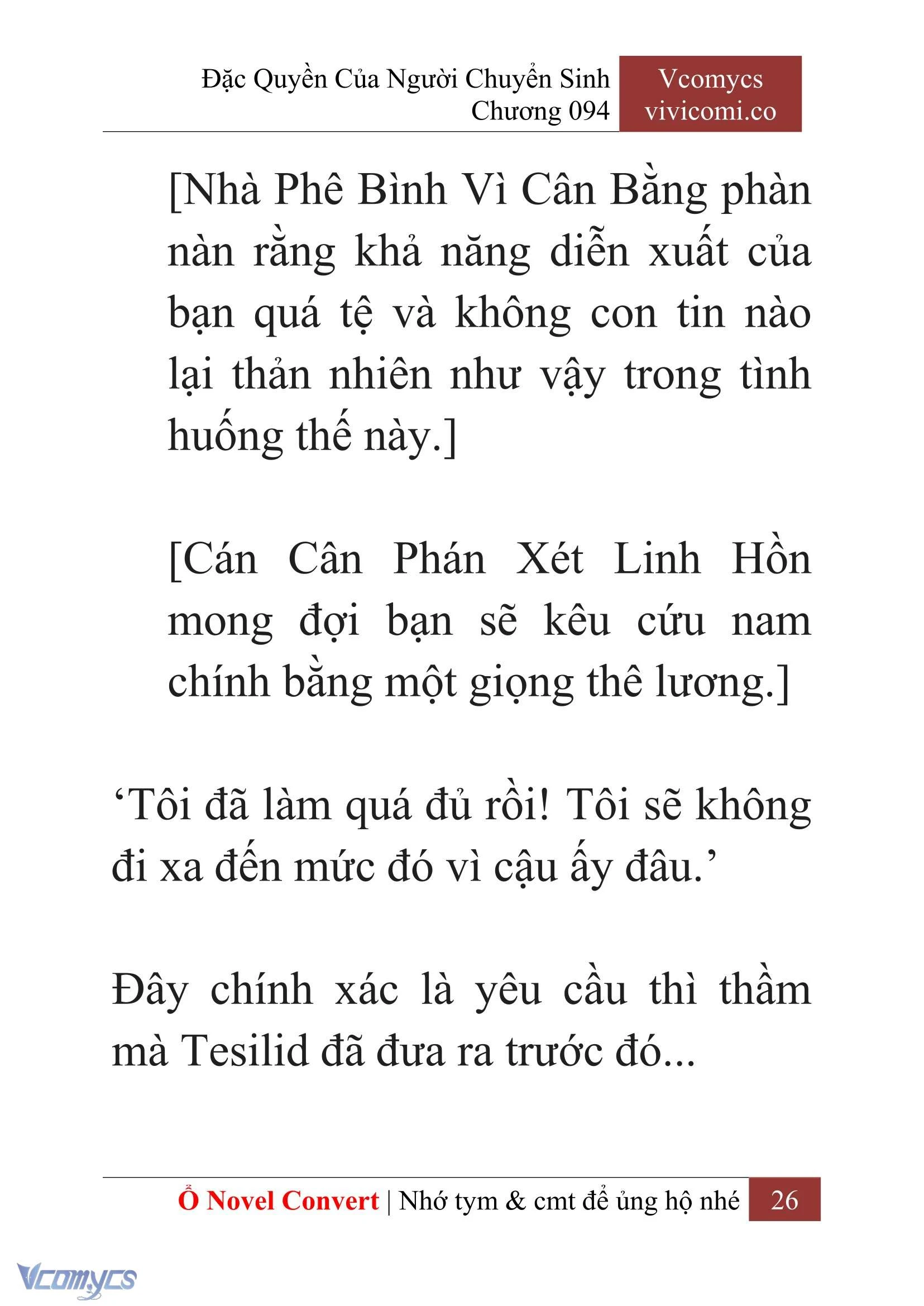 [Novel] Đặc Quyền Của Người Chuyển Sinh Chapter  94 - 28