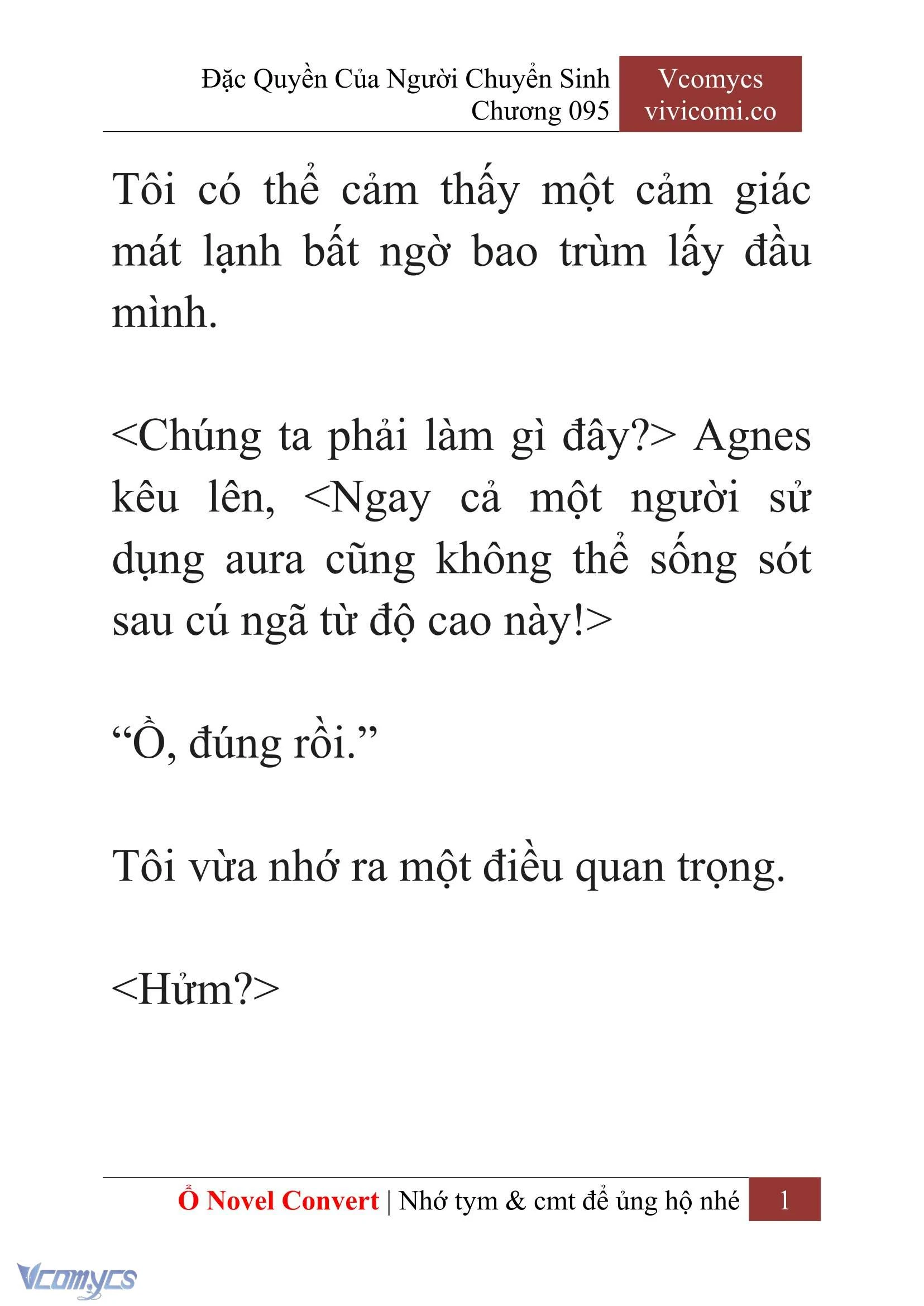 [Novel] Đặc Quyền Của Người Chuyển Sinh Chapter  95 - 3
