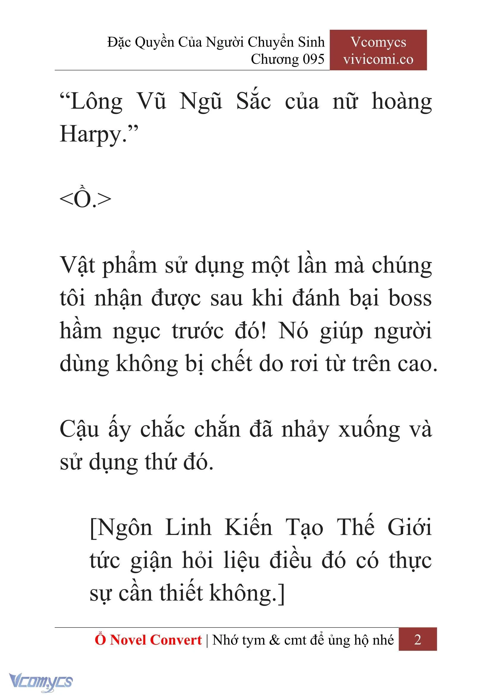[Novel] Đặc Quyền Của Người Chuyển Sinh Chapter  95 - 4