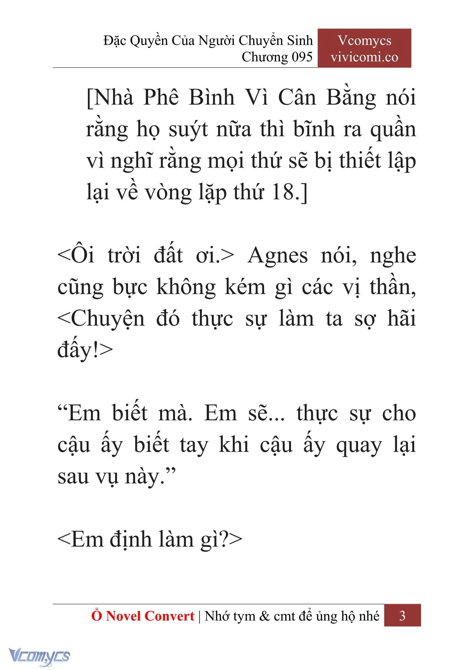 [Novel] Đặc Quyền Của Người Chuyển Sinh Chapter  95 - 5