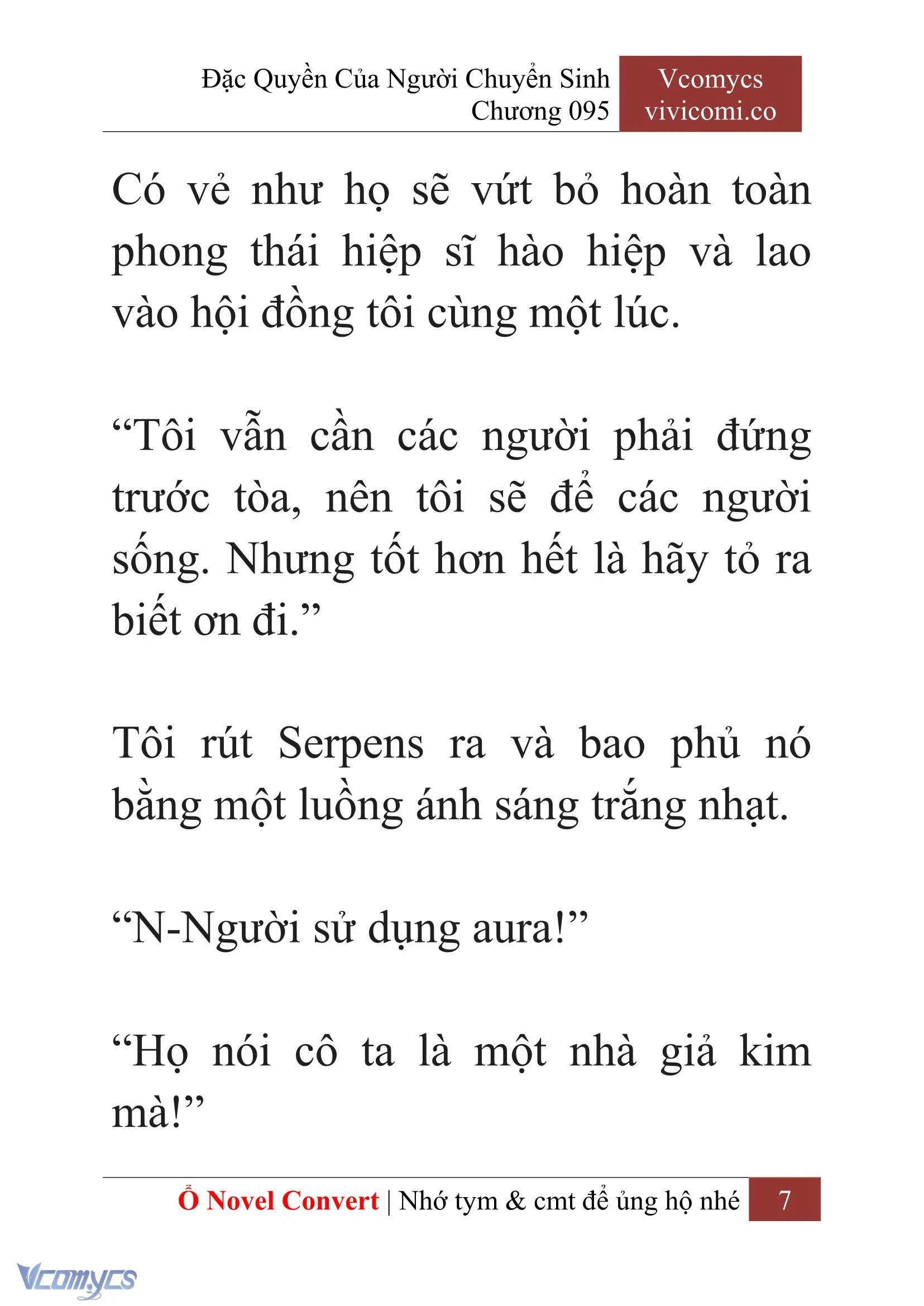 [Novel] Đặc Quyền Của Người Chuyển Sinh Chapter  95 - 9