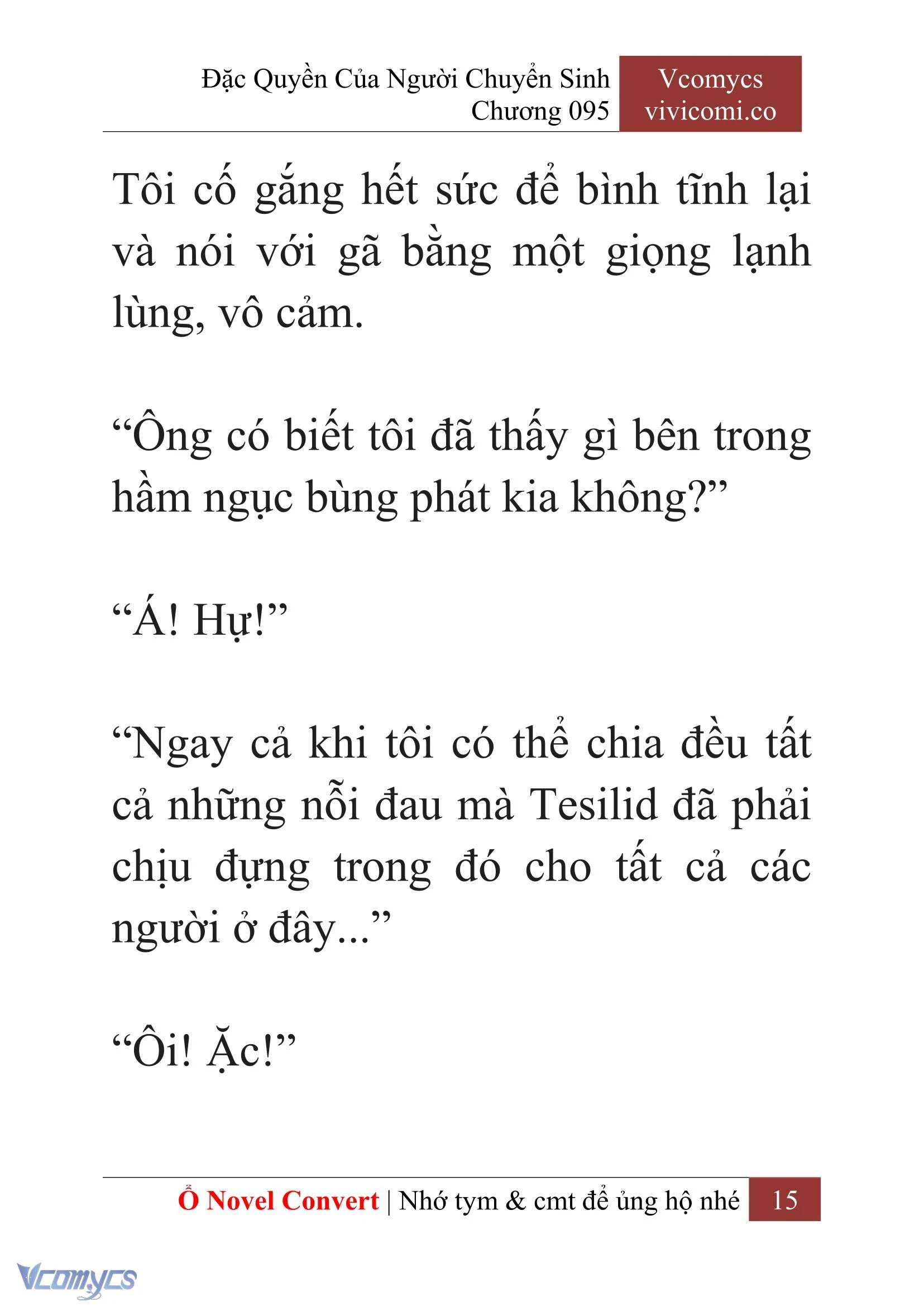 [Novel] Đặc Quyền Của Người Chuyển Sinh Chapter  95 - 17