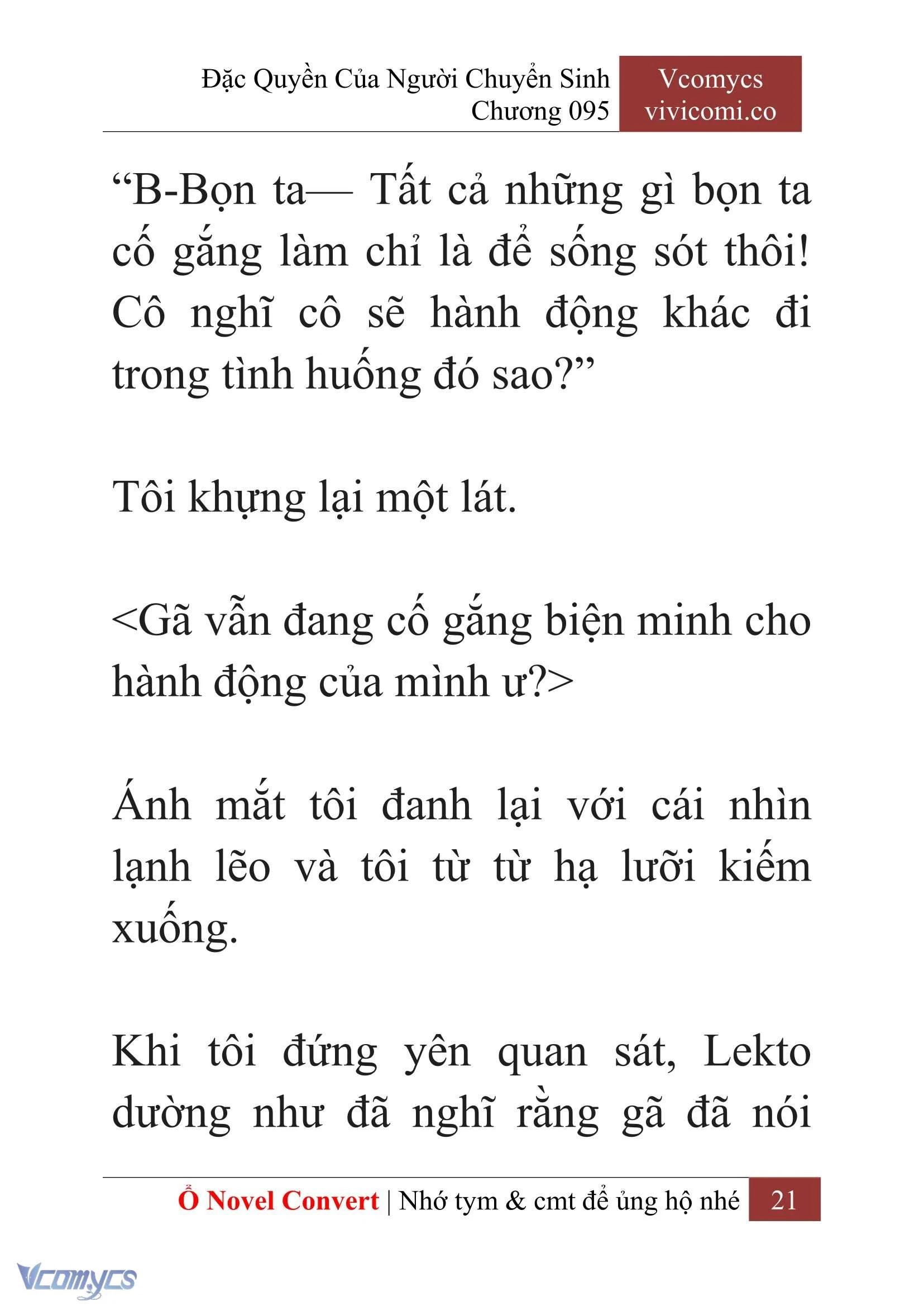 [Novel] Đặc Quyền Của Người Chuyển Sinh Chapter  95 - 23