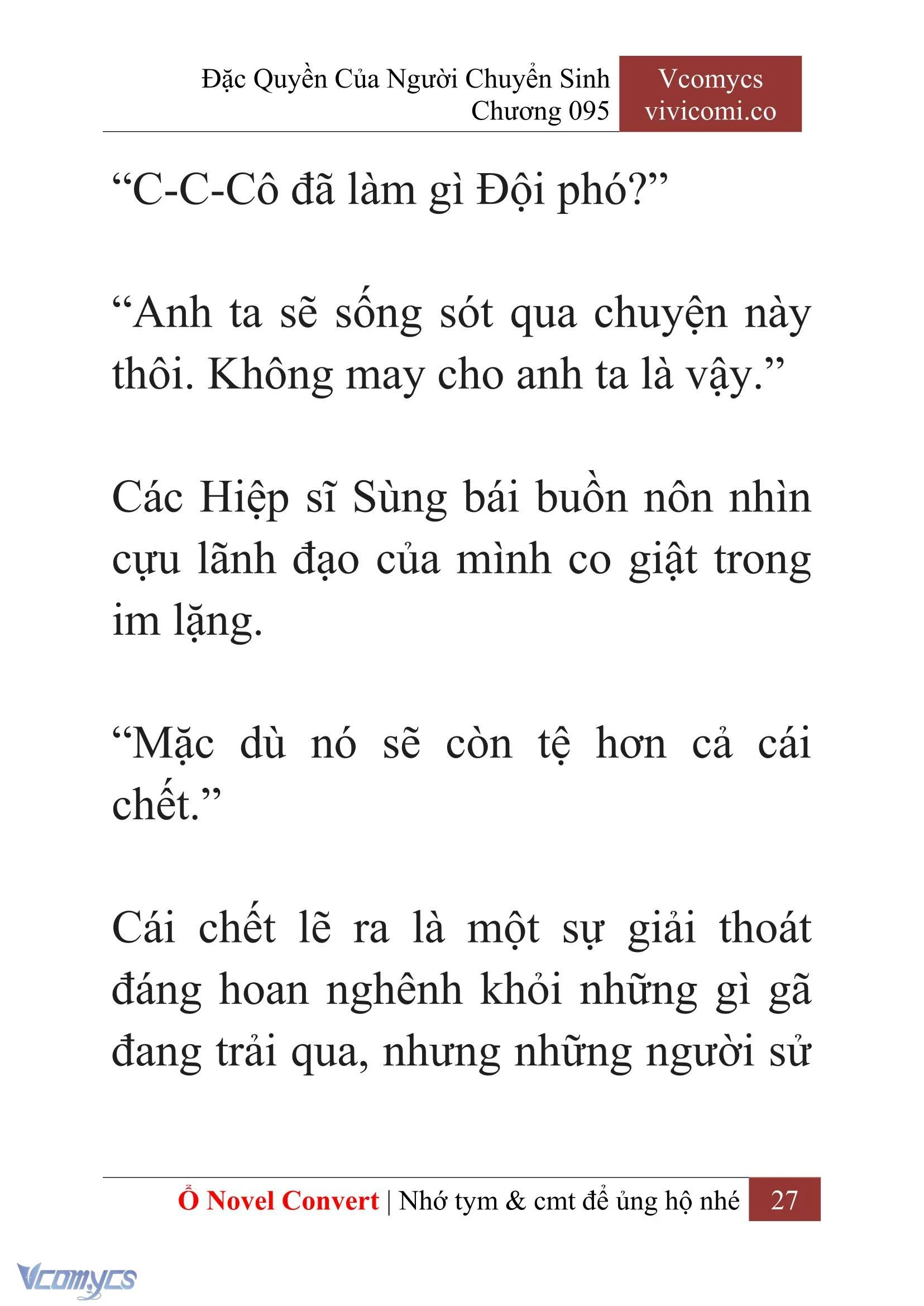 [Novel] Đặc Quyền Của Người Chuyển Sinh Chapter  95 - 29