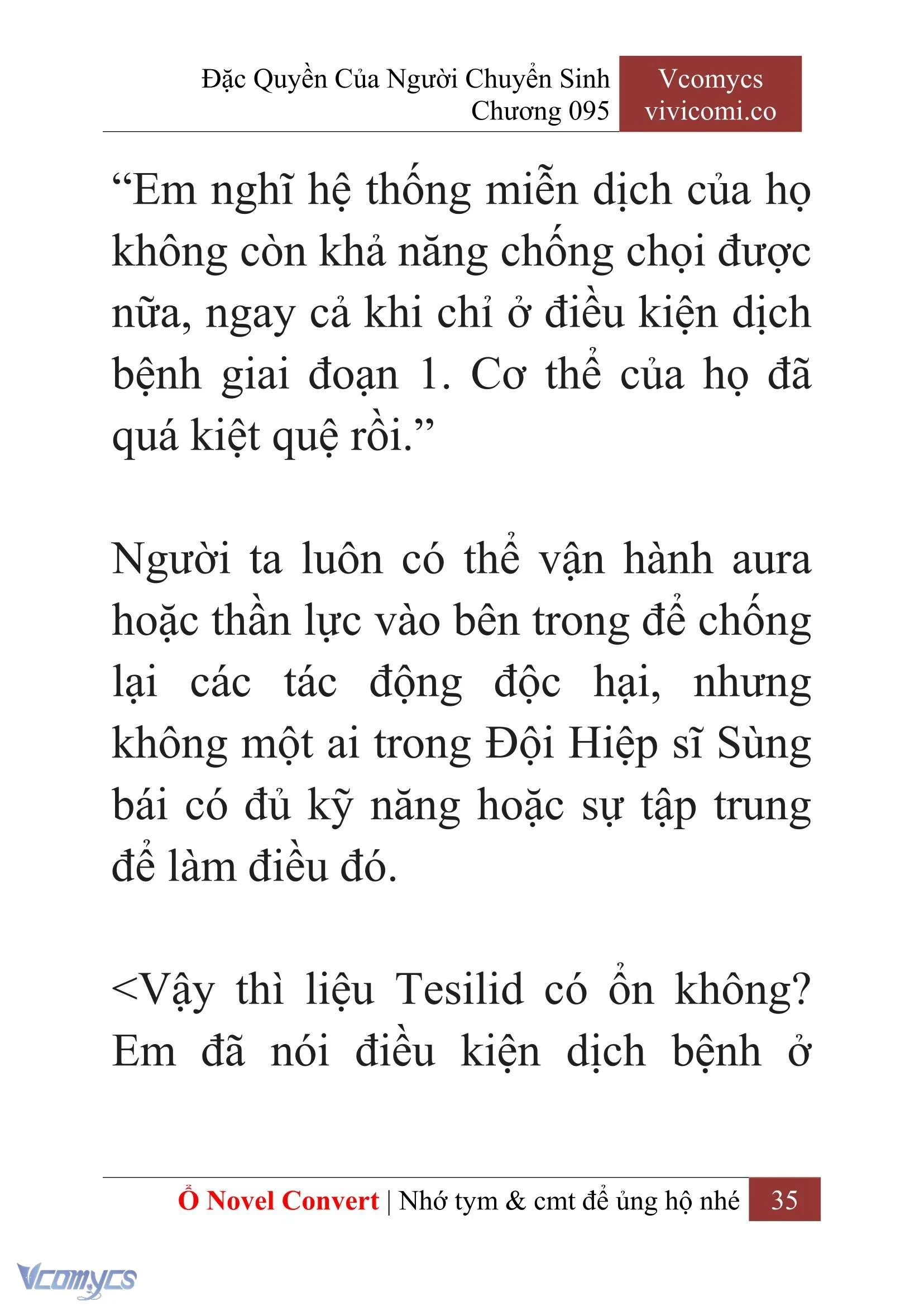 [Novel] Đặc Quyền Của Người Chuyển Sinh Chapter  95 - 37